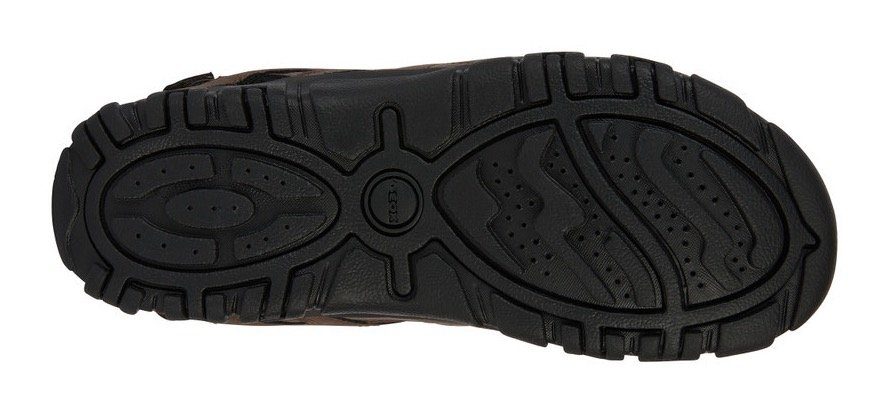 Geox Sandalen UOMO SANDAL STRADA C , zomerschoen, klittenbandschoen, outdoorsandaal, met leren voetbed