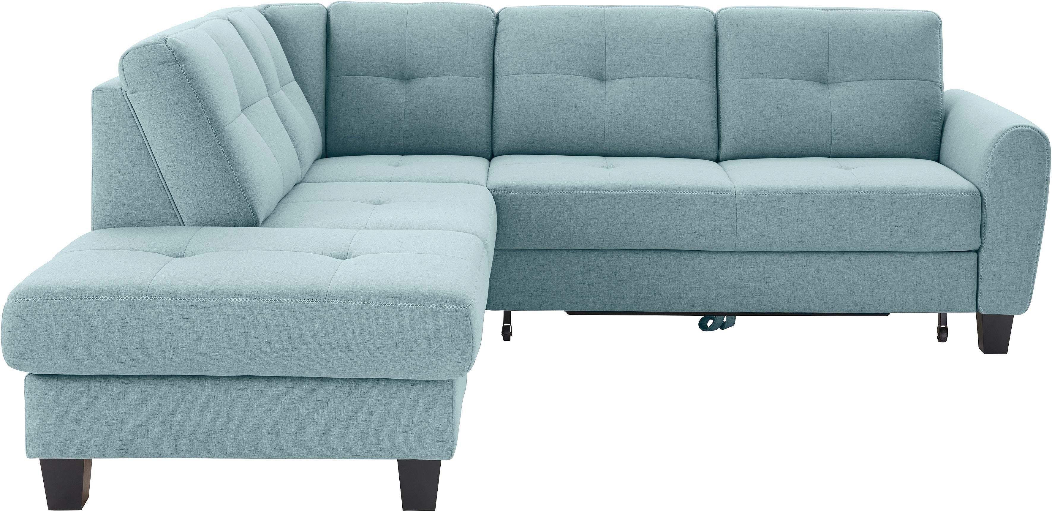 sit&more Hoekbank Varese L-vorm met binnenvering, naar keuze met slaapfunctie en bergruimte