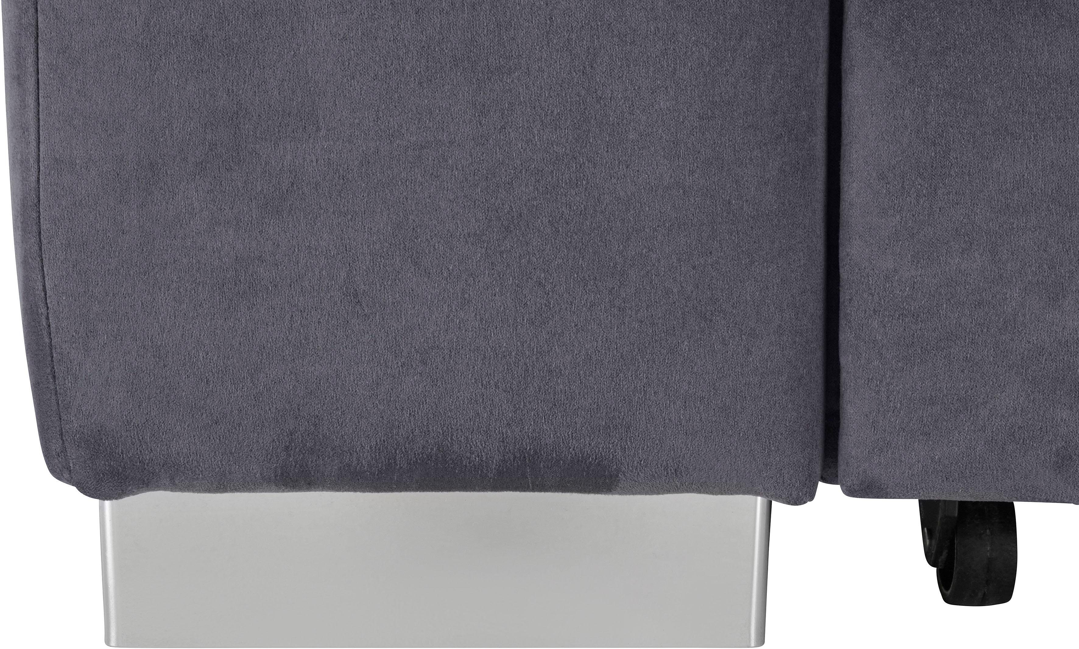 sit&more Hoekbank Santorini L-vorm met binnenvering en zitdiepteverstelling, naar keuze met slaapfunctie