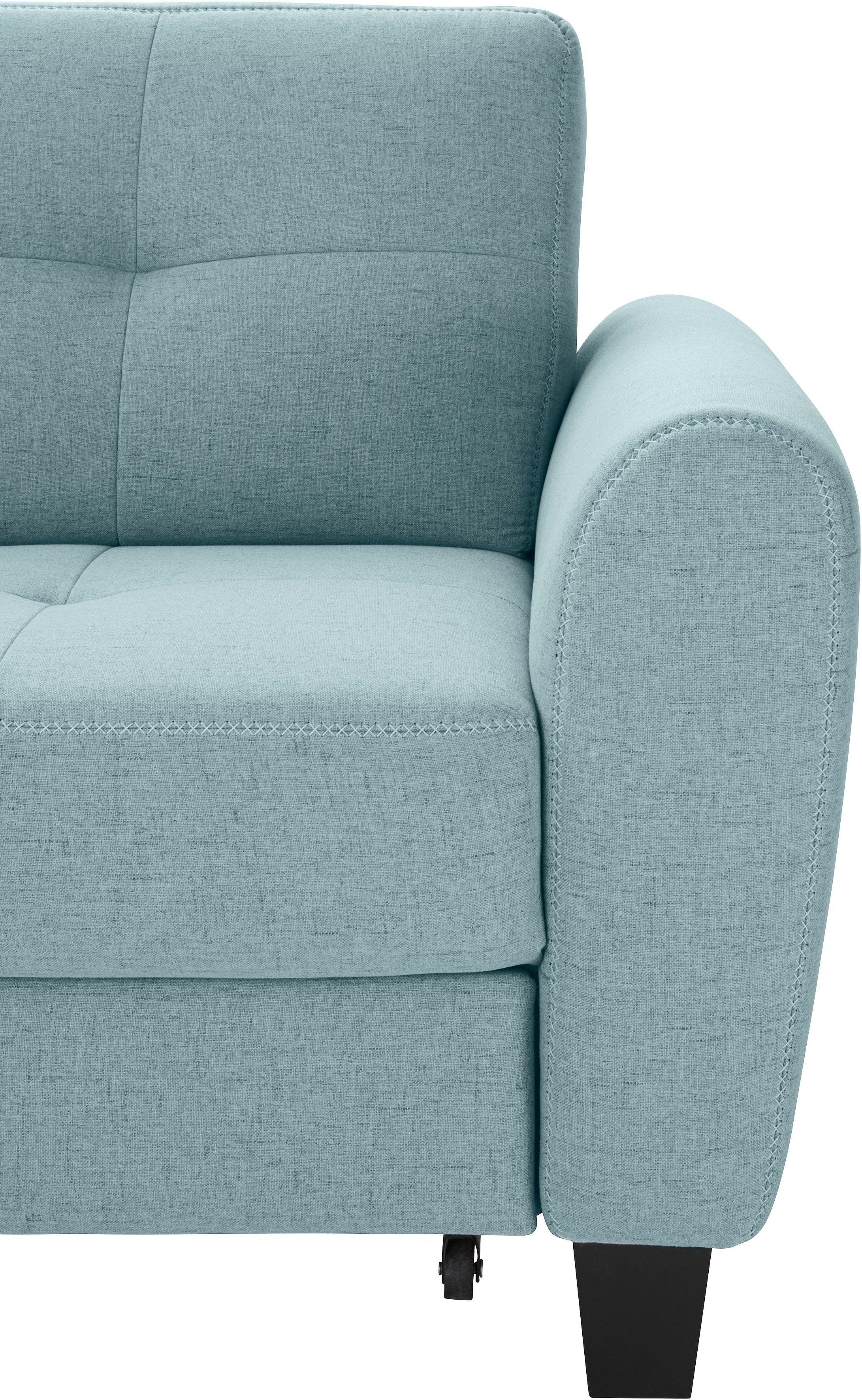 sit&more Hoekbank Varese L-vorm met binnenvering, naar keuze met slaapfunctie en bergruimte