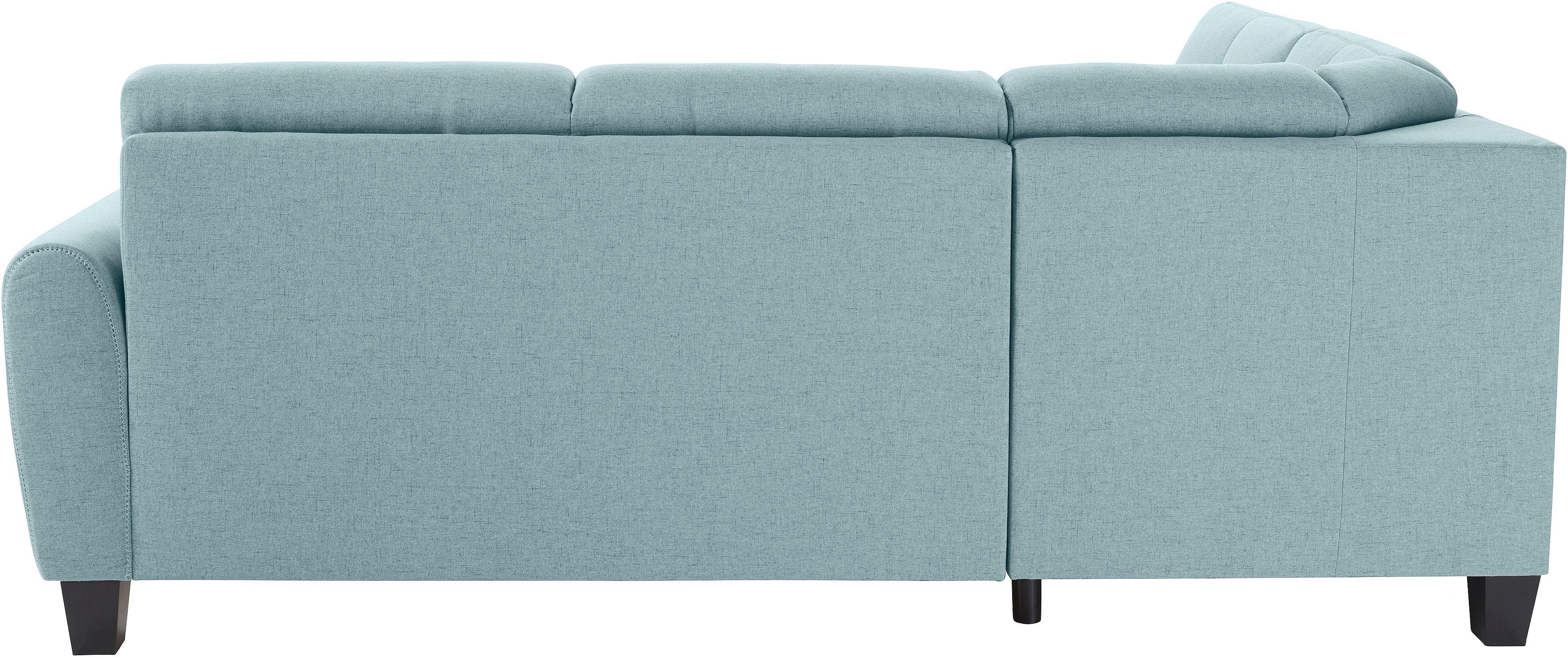 sit&more Hoekbank Varese L-vorm met binnenvering, naar keuze met slaapfunctie en bergruimte