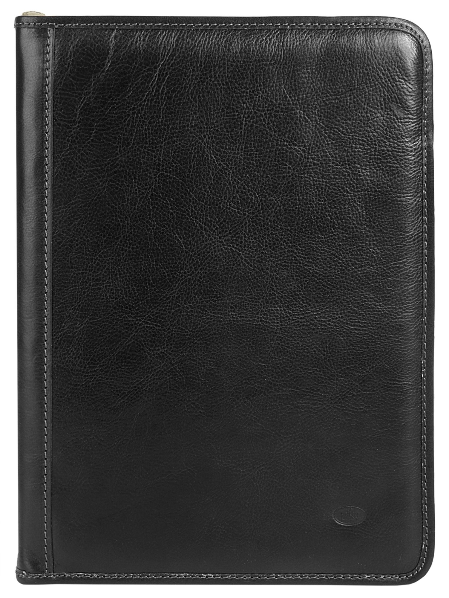 Piké Aktetas echt leer, made in italy heren tassen & rugzakken maat onesize (34 x 25.5 x 2.5 cm - 1 l) zwart