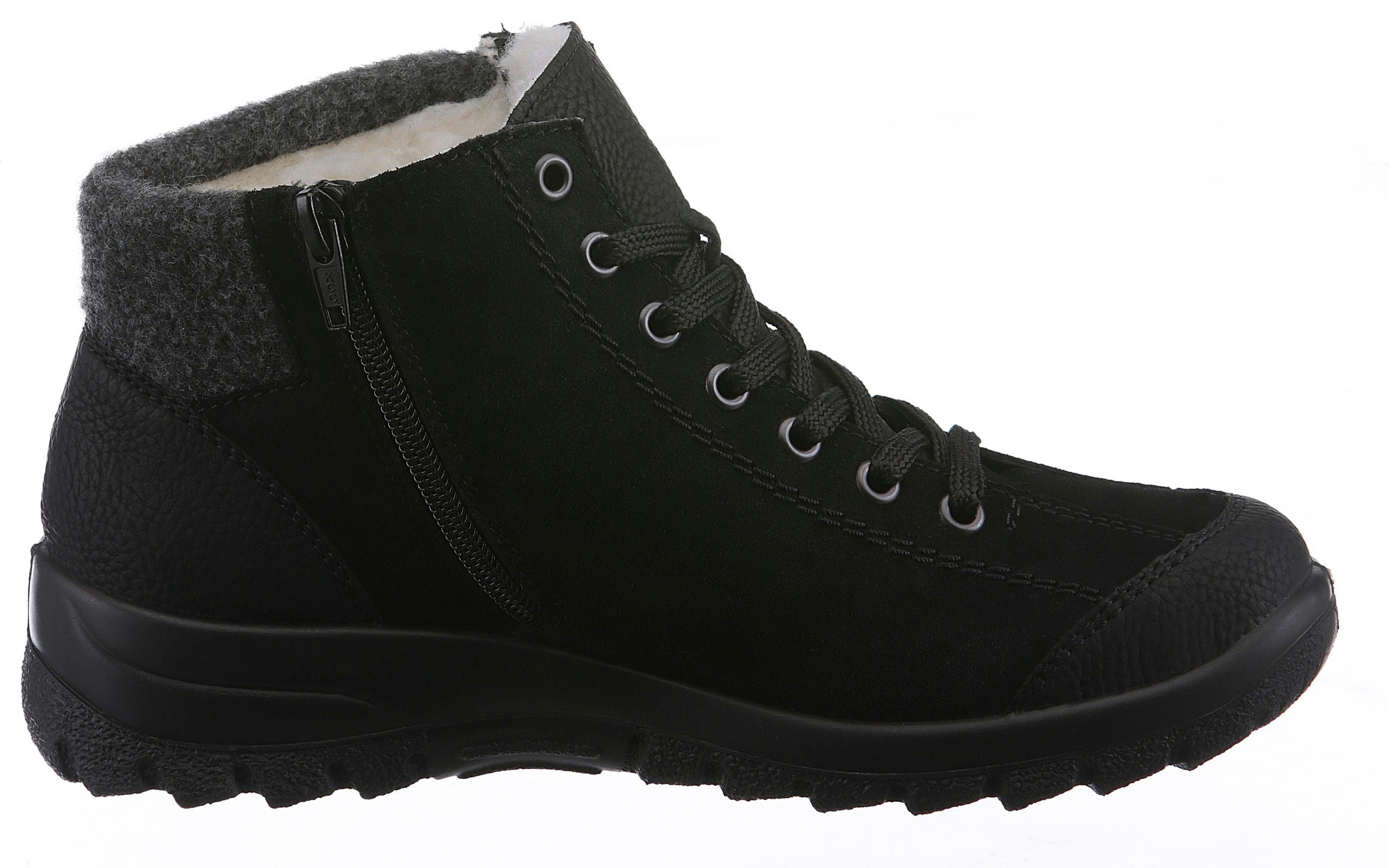 Rieker Winterlaarzen , outdoor laarzen, winterankle boots met vilten schachtafsluiting, rieker tex
