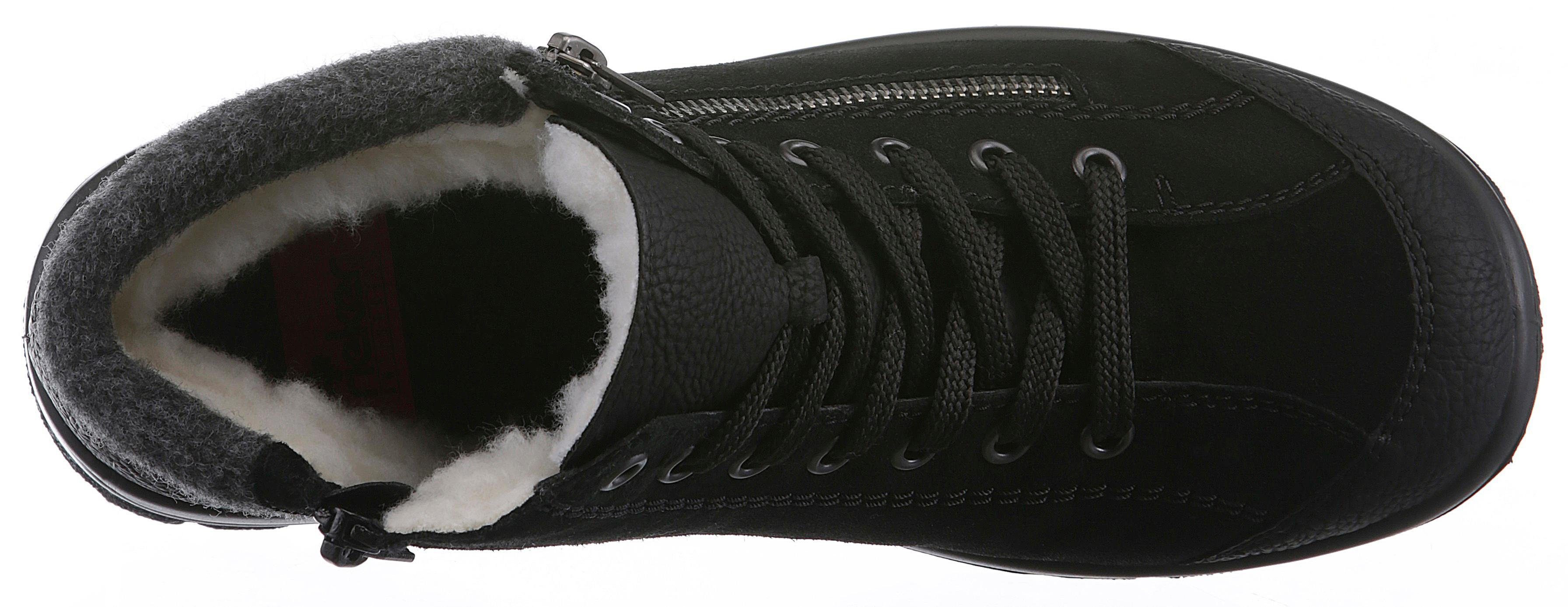Rieker Winterlaarzen , outdoor laarzen, winterankle boots met vilten schachtafsluiting, rieker tex