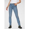 levi's straight jeans 724 high rise straight blauw