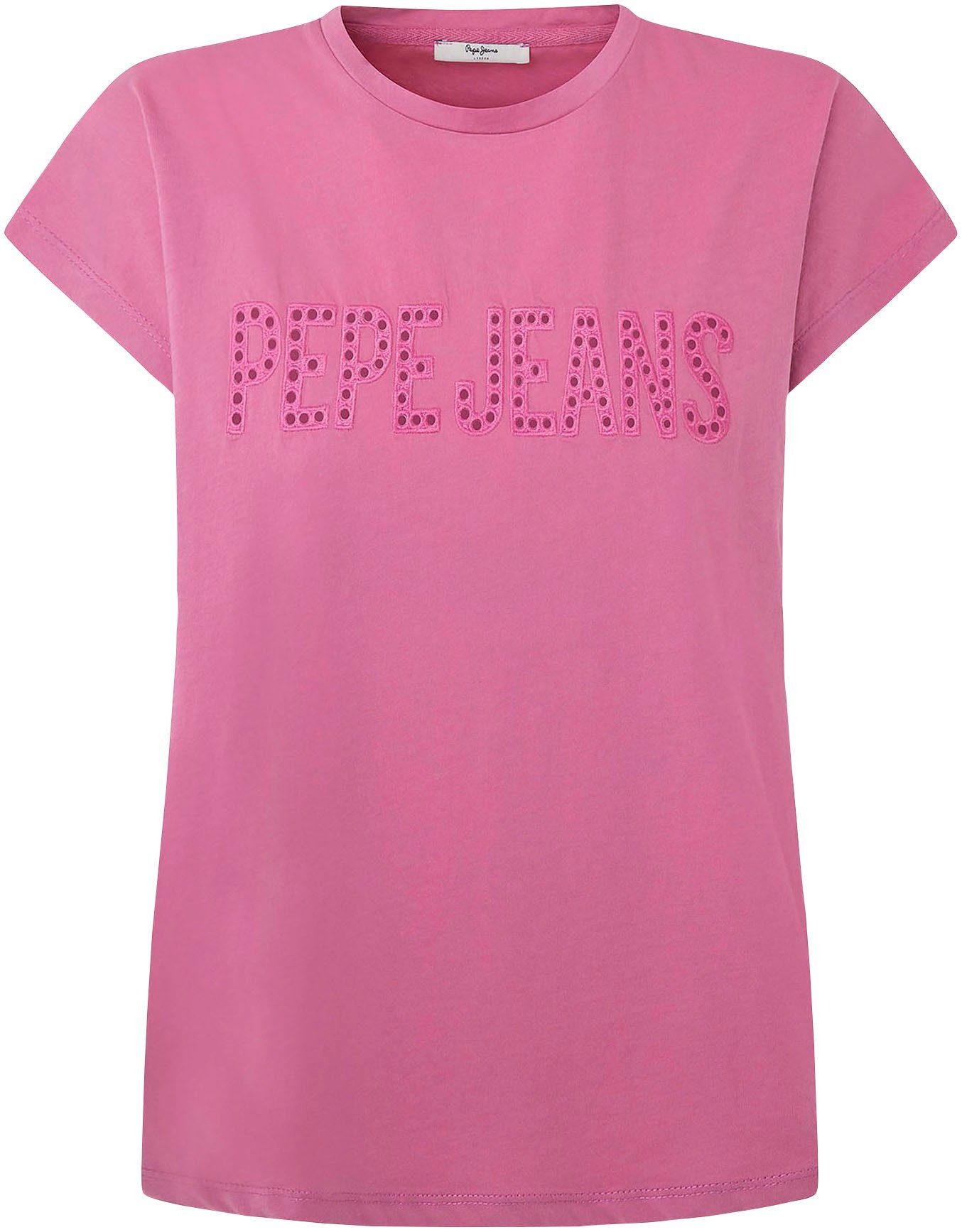 Pepe Jeans T-shirt Lilith met logoapplicatie