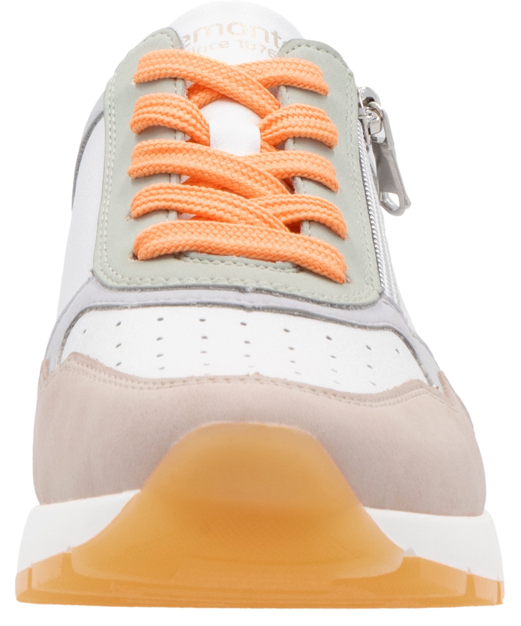 Remonte Sneakers met sleehak , vrijetijdsschoen, halfschoen, veterschoen met gepolsterde schacht