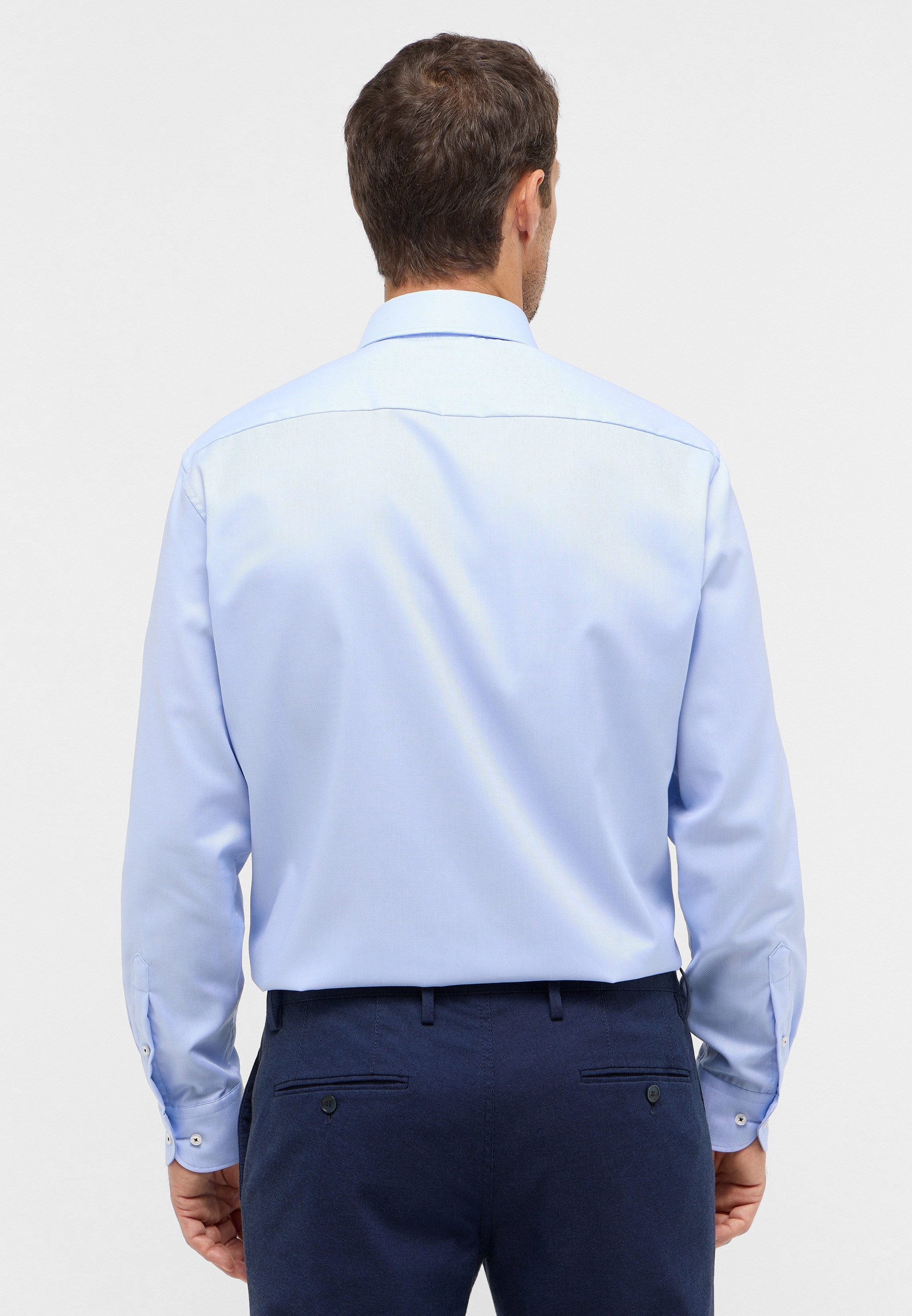 Eterna Overhemd met lange mouwen Comfort fit NON IRON (strijkvrij)