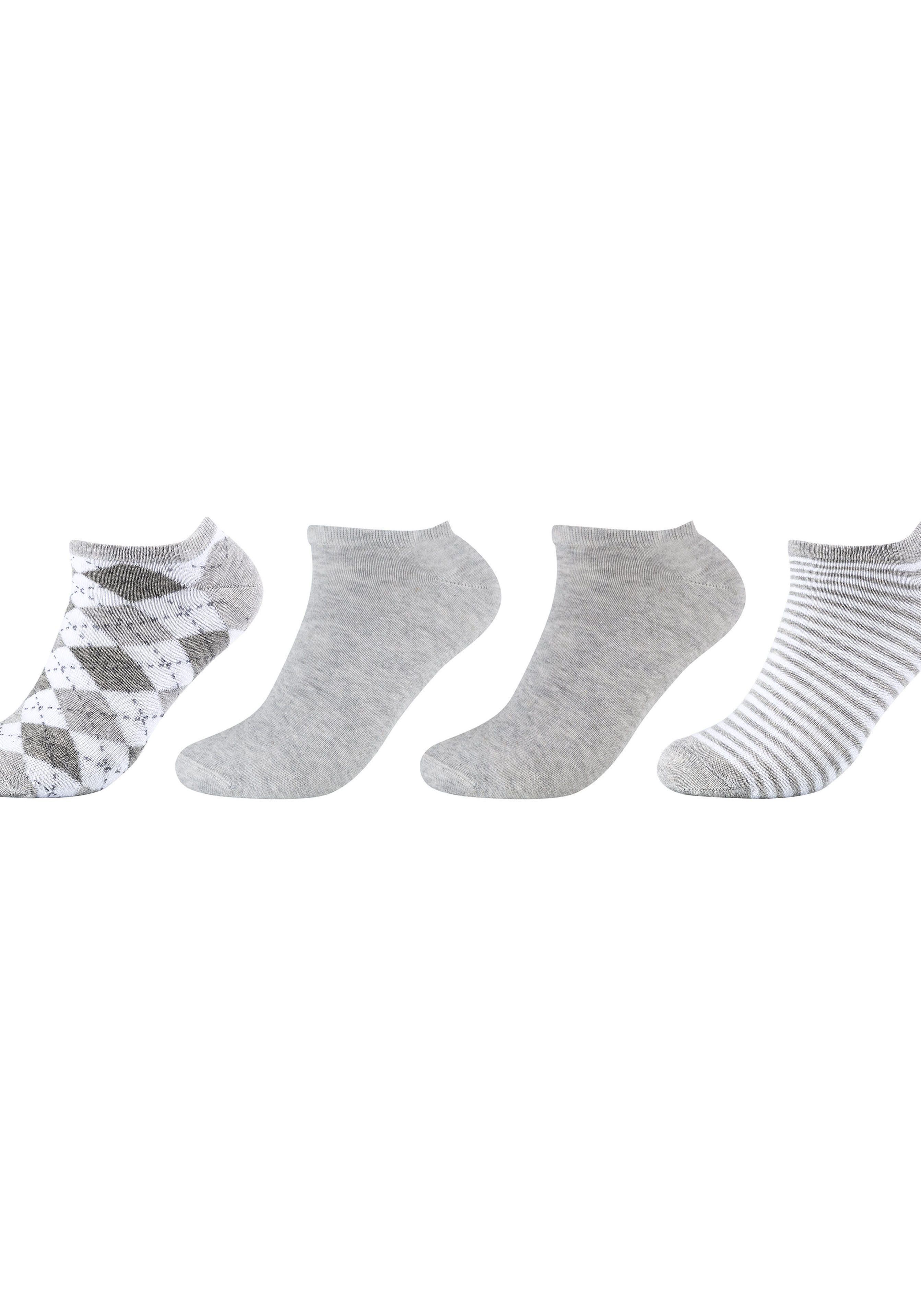 s.Oliver Korte sokken Essentials met verschillende designs (4 paar)