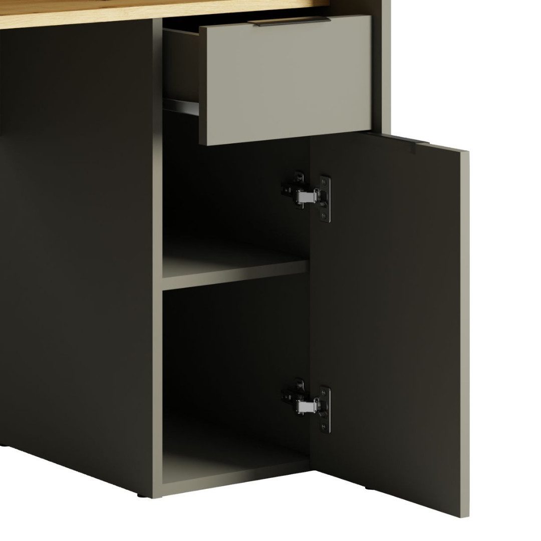 INOSIGN Bureau PEORIA Gamingtafel met lade en monitorsteun, breedte 160 x 70 cm