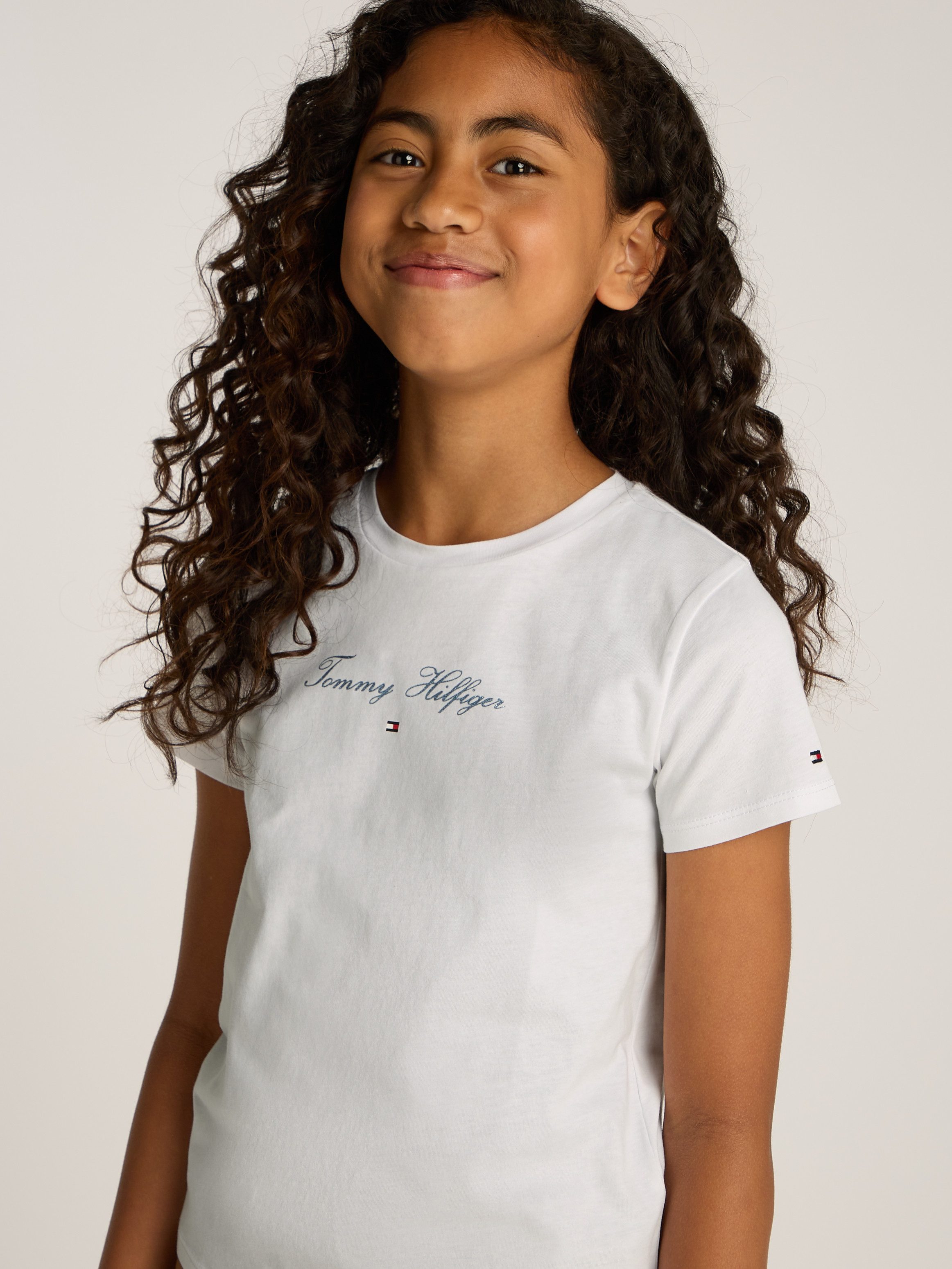 Tommy Hilfiger T-shirt met glinsterend opschrift