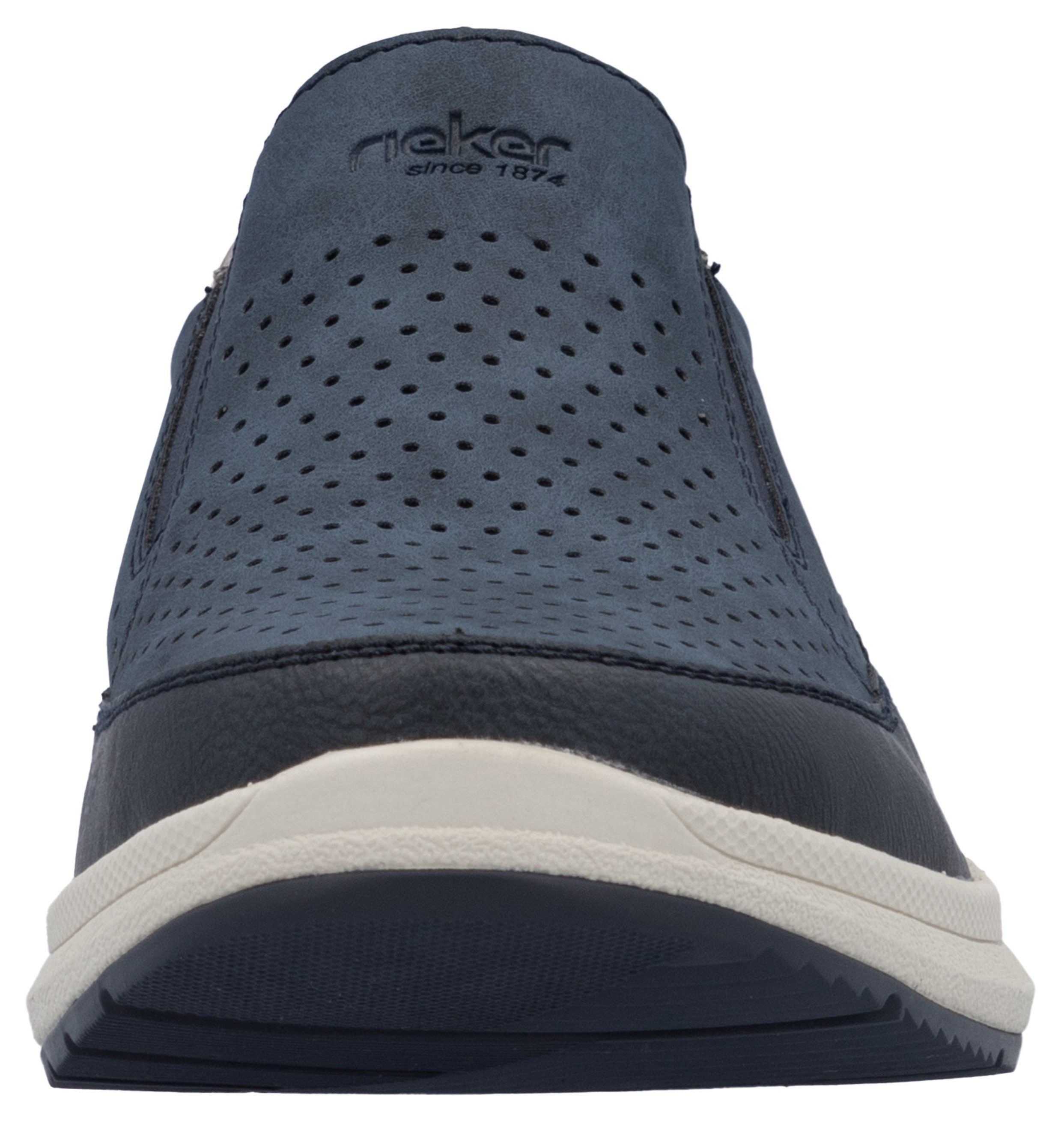 Rieker Slip-on sneakers , slipper, instapschoen, lage schoen met zij-elastische inzetten