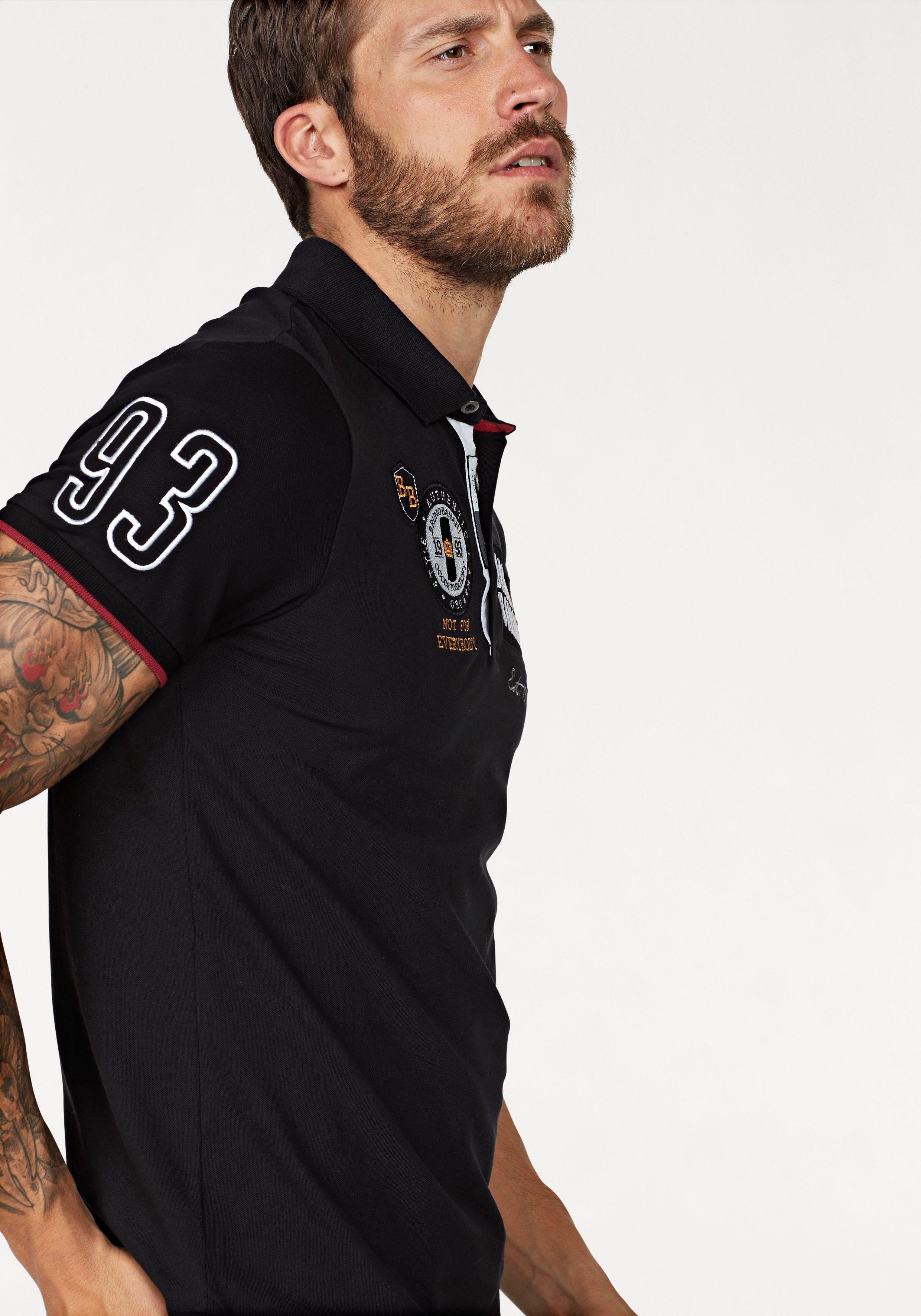Bruno Banani Poloshirt Korte mouwen, lichaamsnauwkeurige pasvorm, effen, polokraag