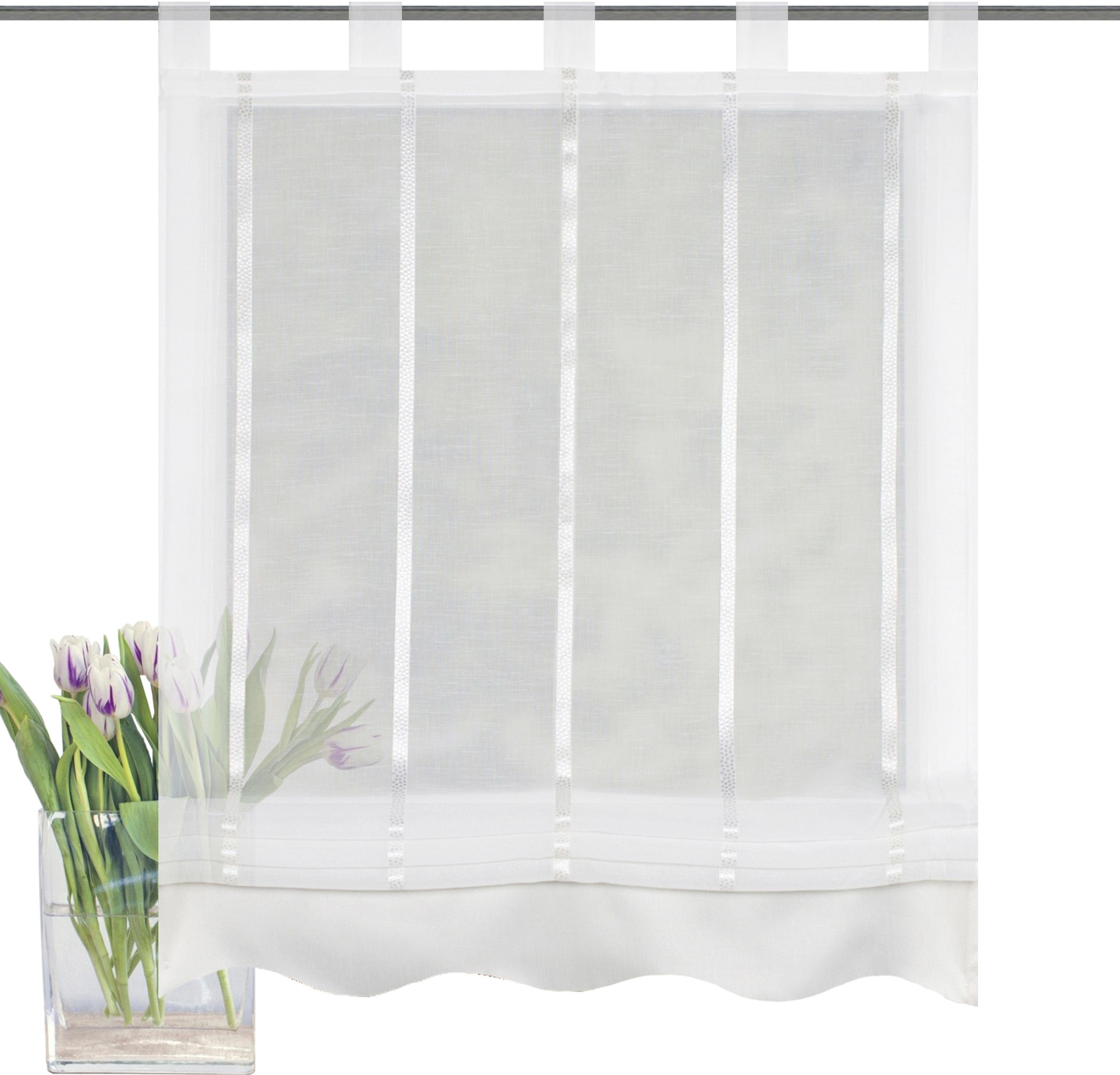 HOME WOHNIDEEN Romeins rolgordijn KATHY (1 stuk) vouwgordijnen & jaloezieën maat H/B: 140/140 cm beige