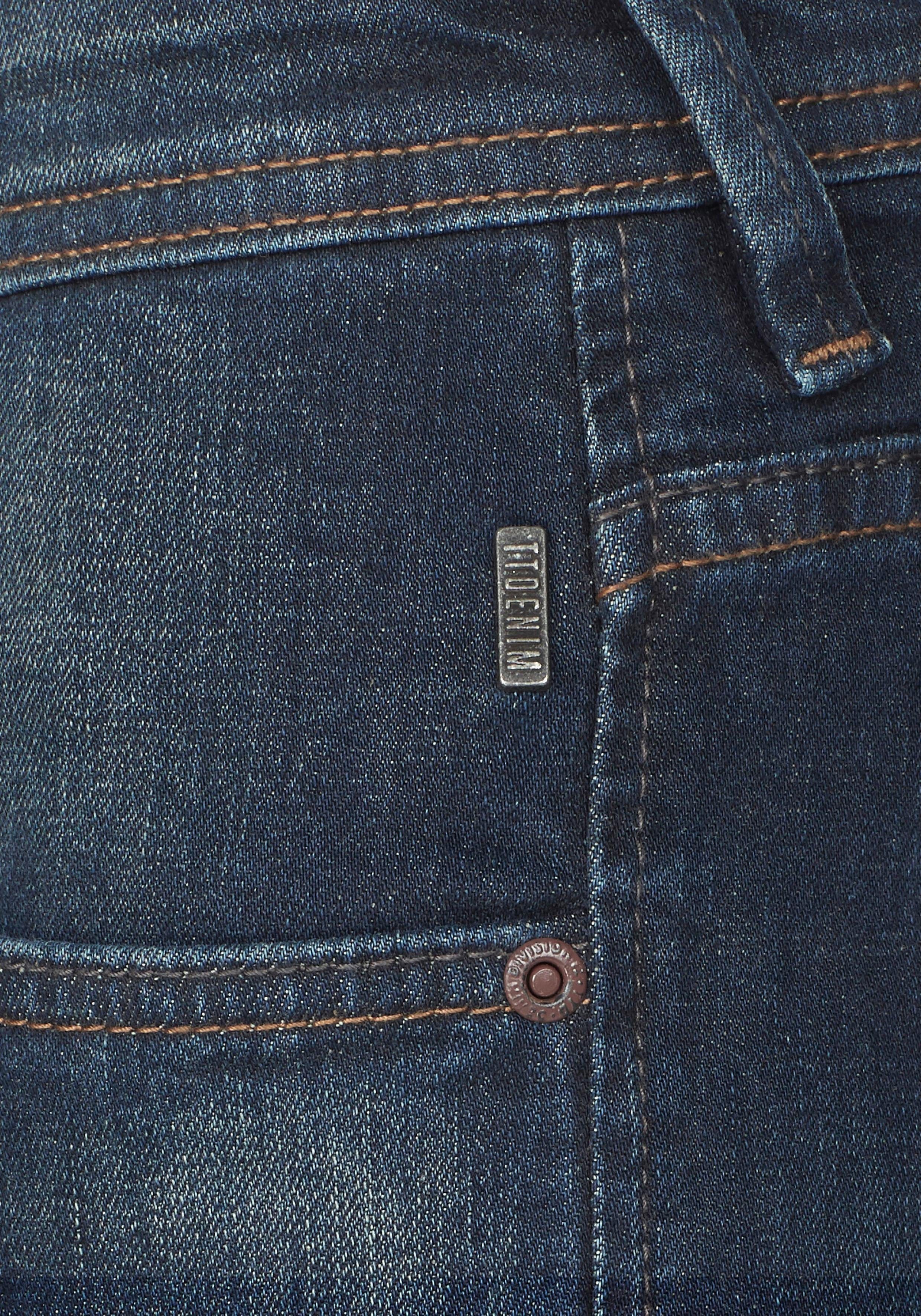 Tom Tailor Denim 5-pocket jeans PIERS met geruit patroon