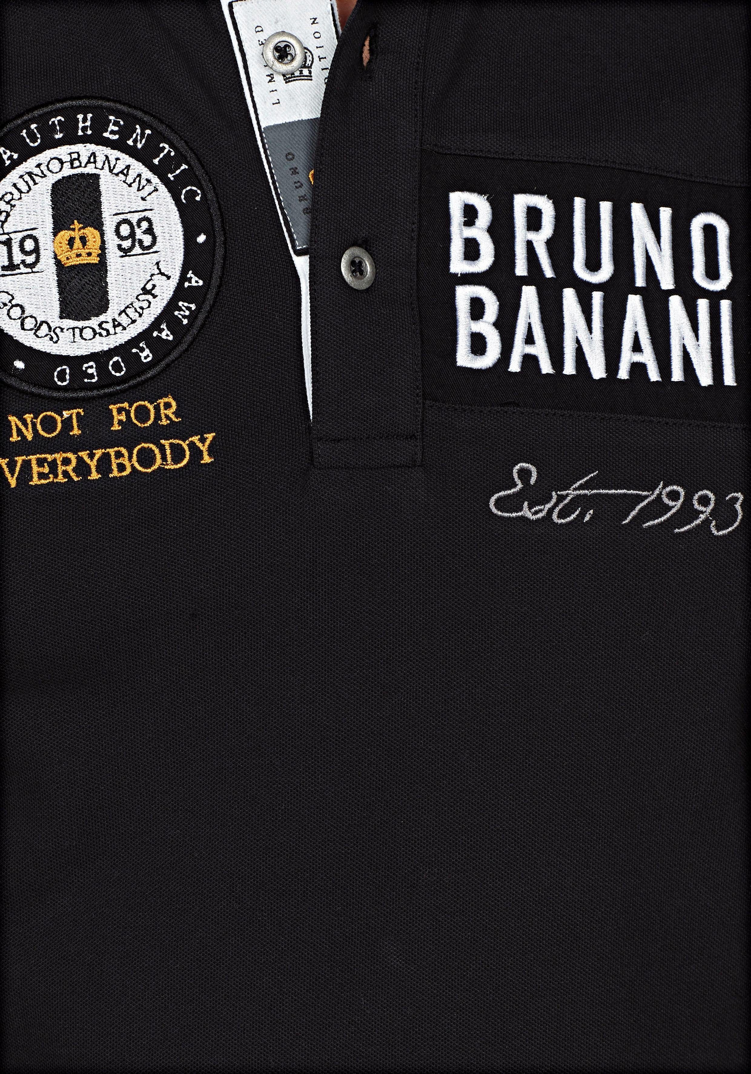 Bruno Banani Poloshirt Korte mouwen, lichaamsnauwkeurige pasvorm, effen, polokraag