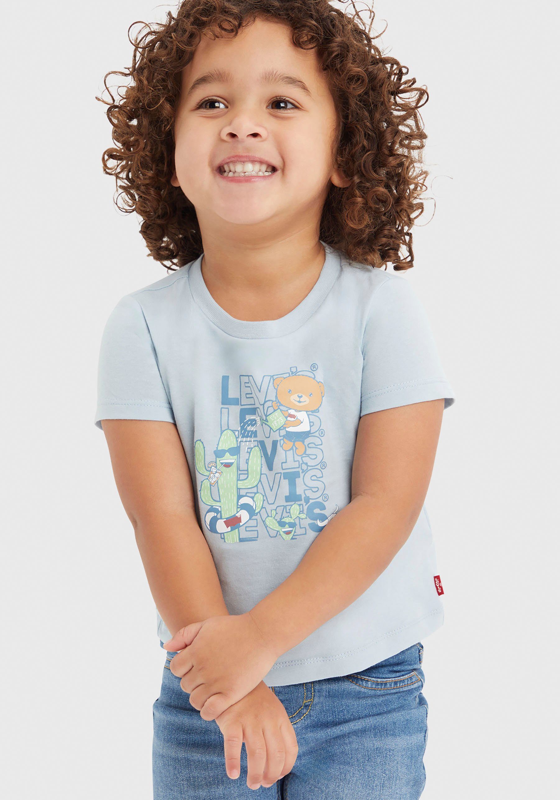 Levi's Kidswear T-shirt short CRITTER STACKED LOGO TEE (set, 2-delig)