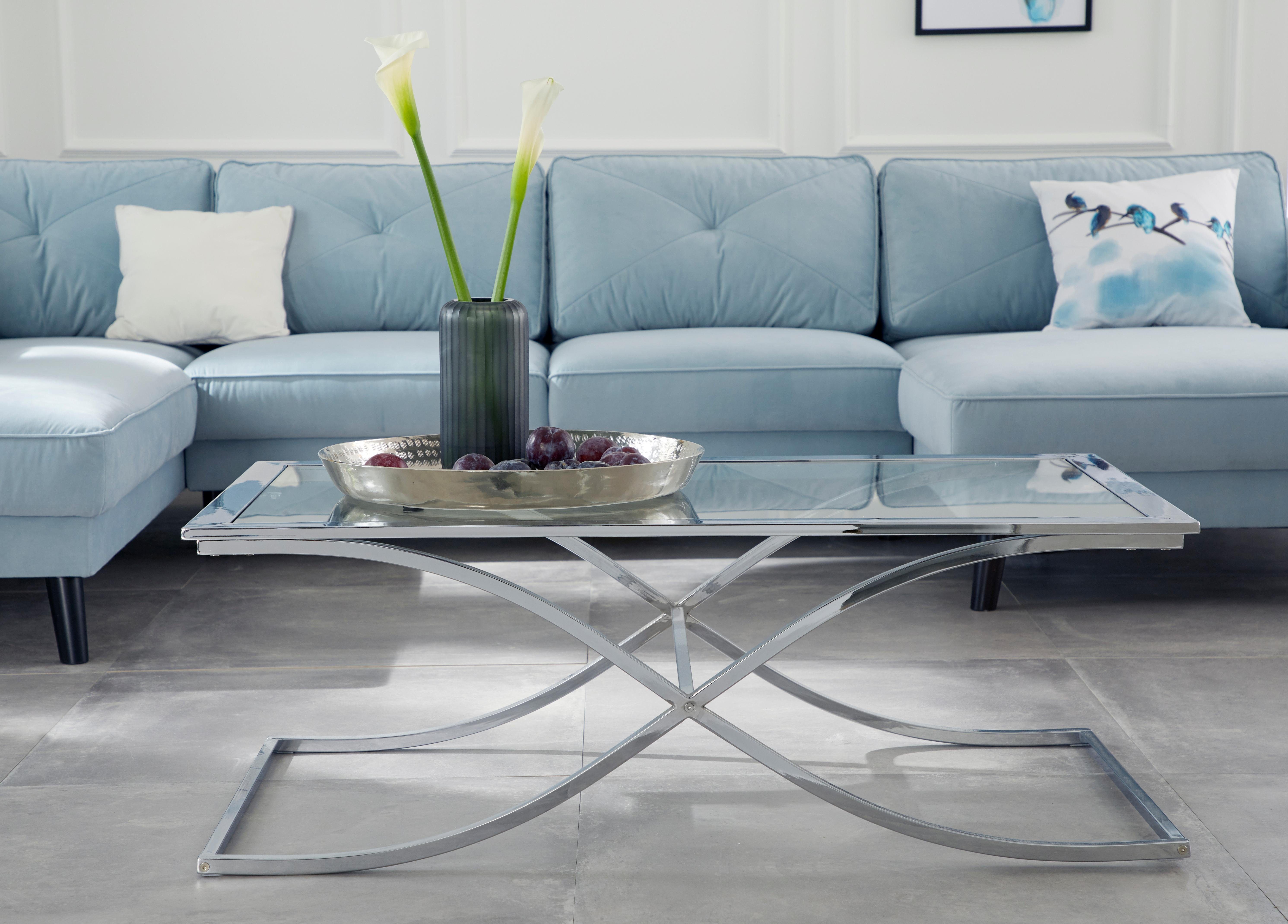 Guido Maria Home&Living Salontafel met chic metalen frame en glasplaat, breedte 120 cm online shop |