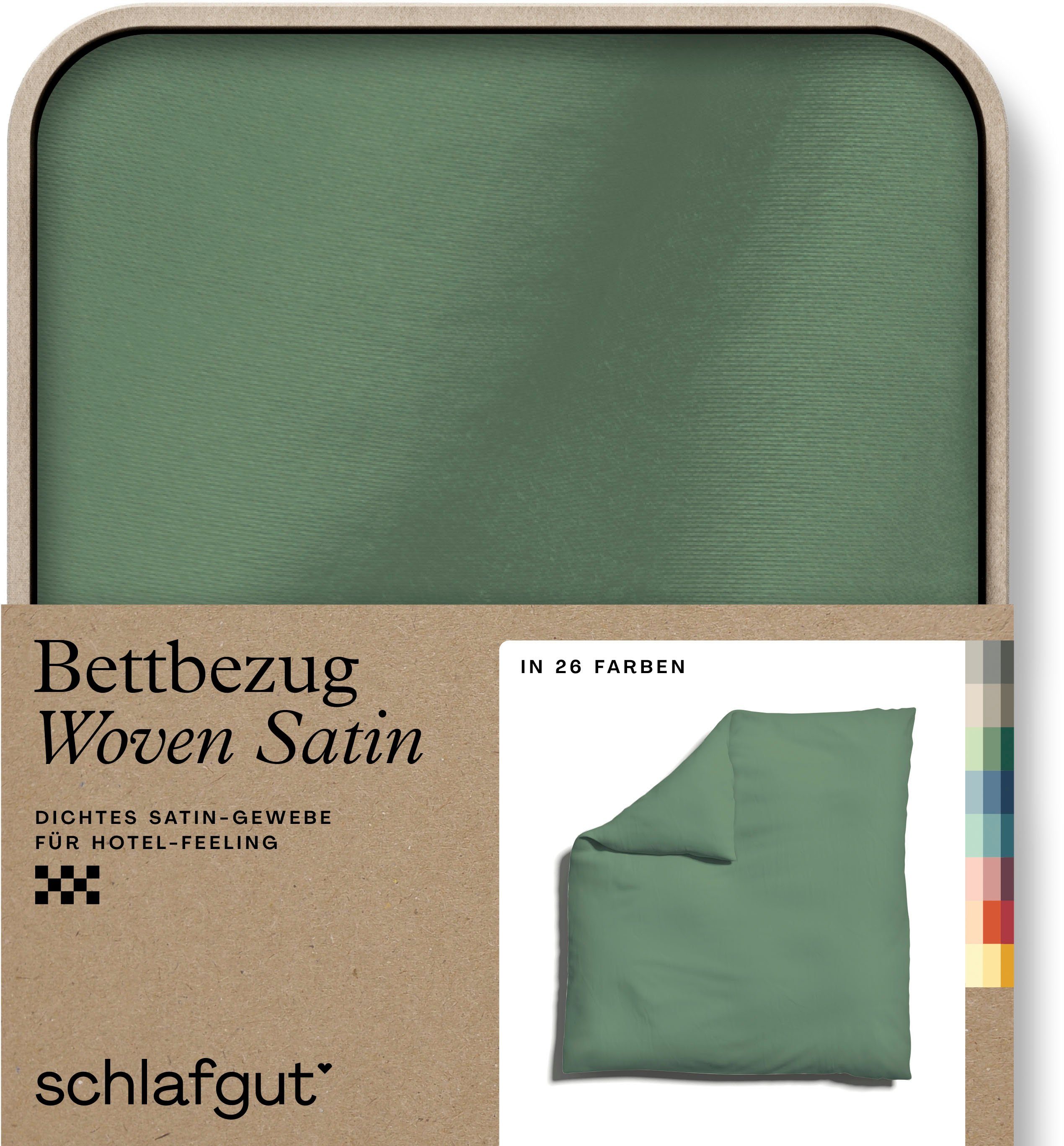 Schlafgut Dekbedovertrek Woven Satin bijzonder dicht geweven, mix & match: bijpassende kussenhoes ve