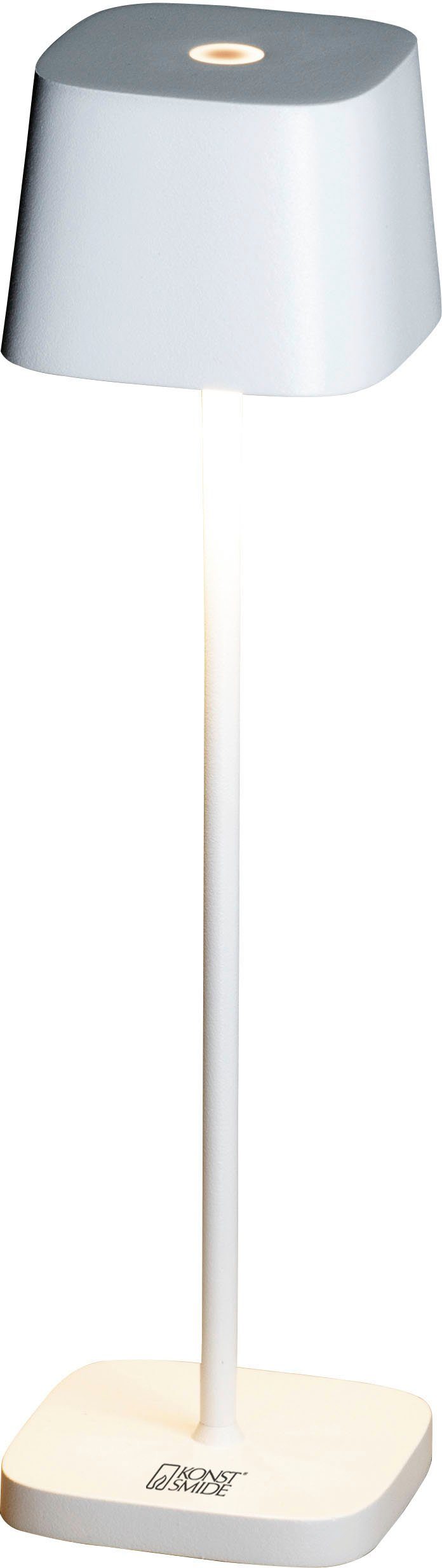KONSTSMIDE Led-tafellamp Capri-Mini Capri-mini USB-tafellamp, 2700/3000K, dimbaar, vierkant (2 stuks)