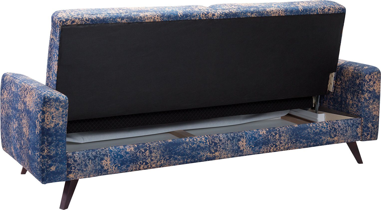 exxpo - sofa fashion 3-zitsbank Side, trendy bekledingsstof, geweldig zit- en ligcomfort, slaapbank