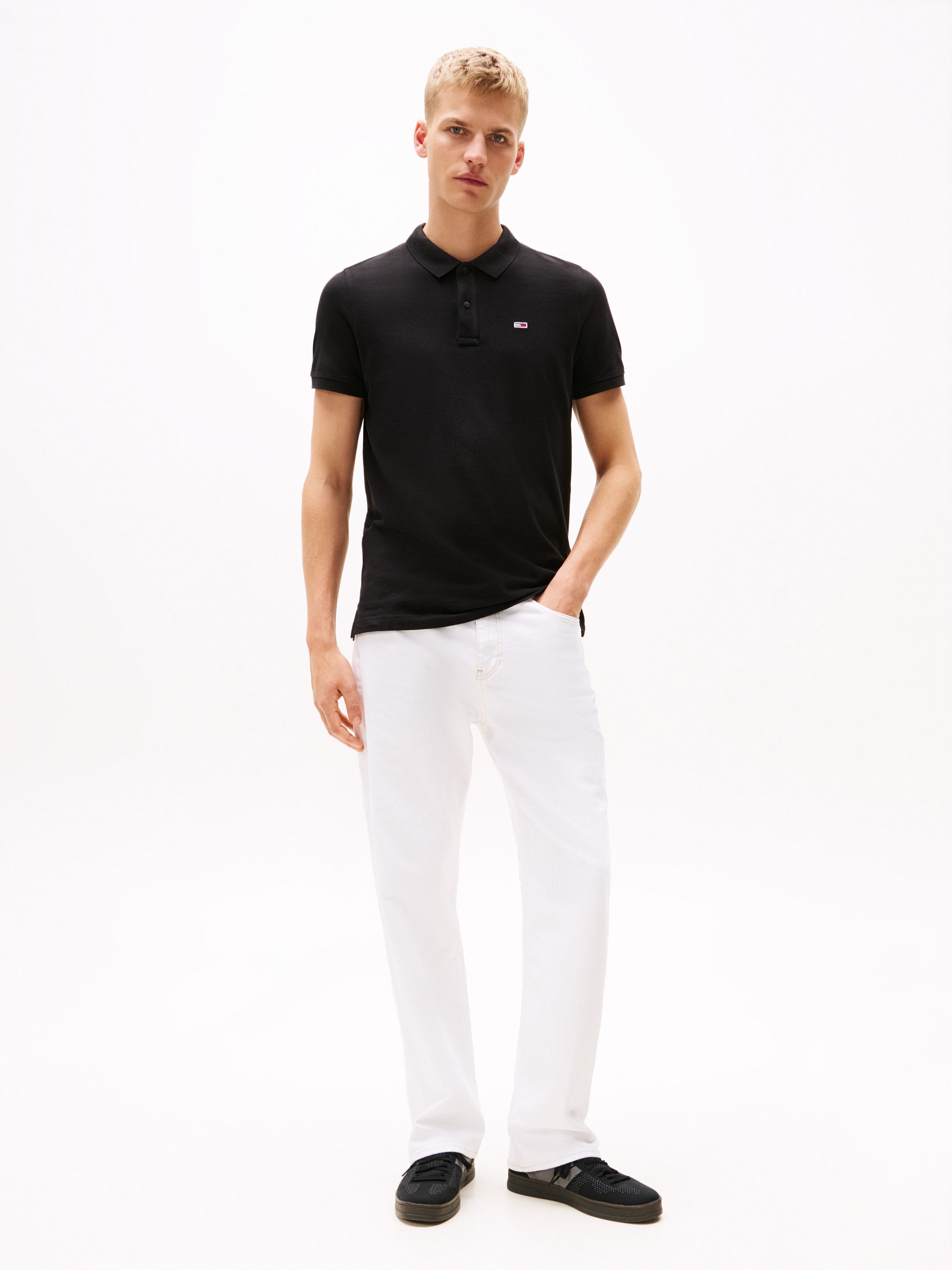 TOMMY JEANS Poloshirt TJM SLIM PLACKET POLO EXT