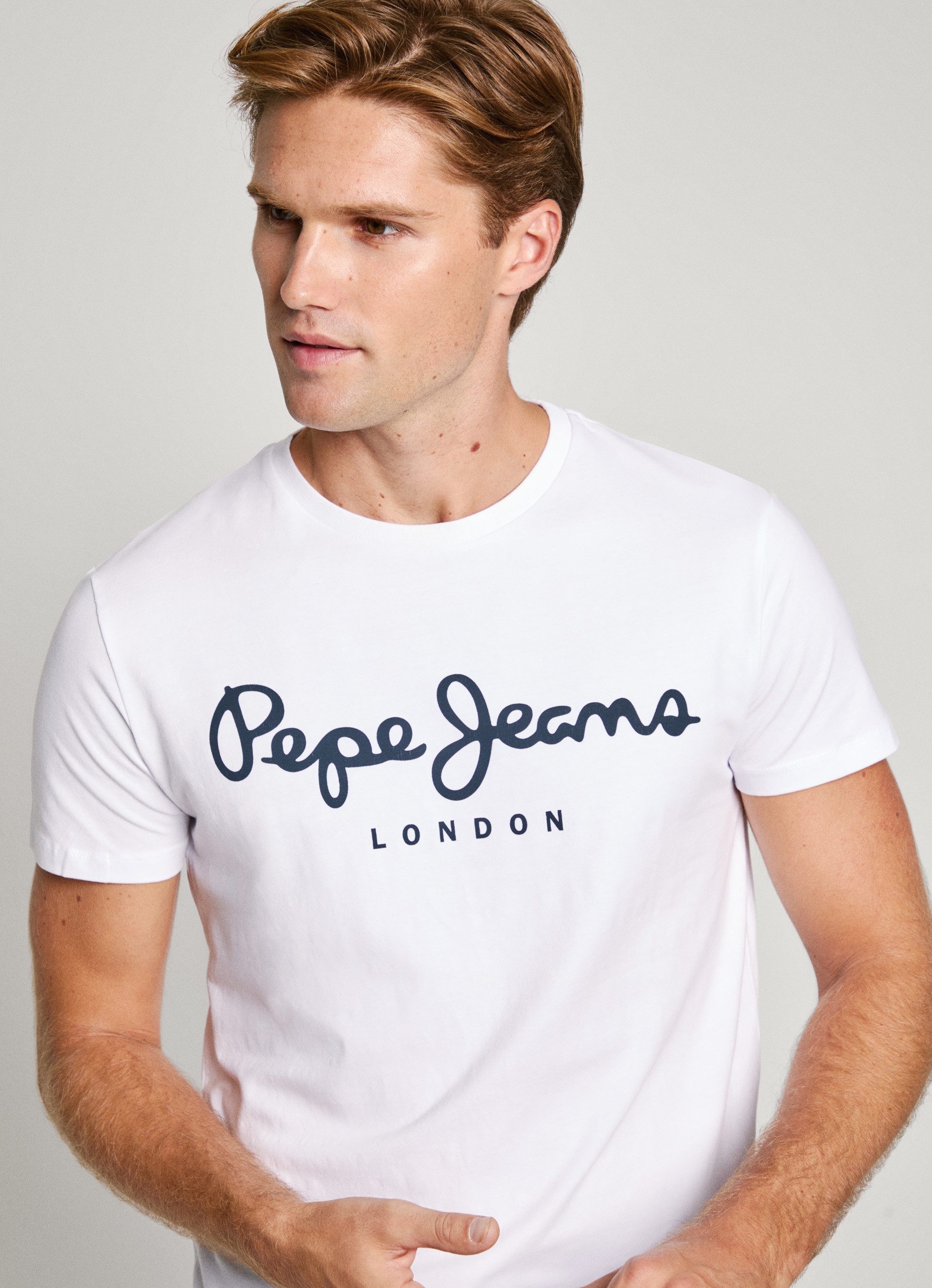 Pepe Jeans T-shirt met merkprint voor