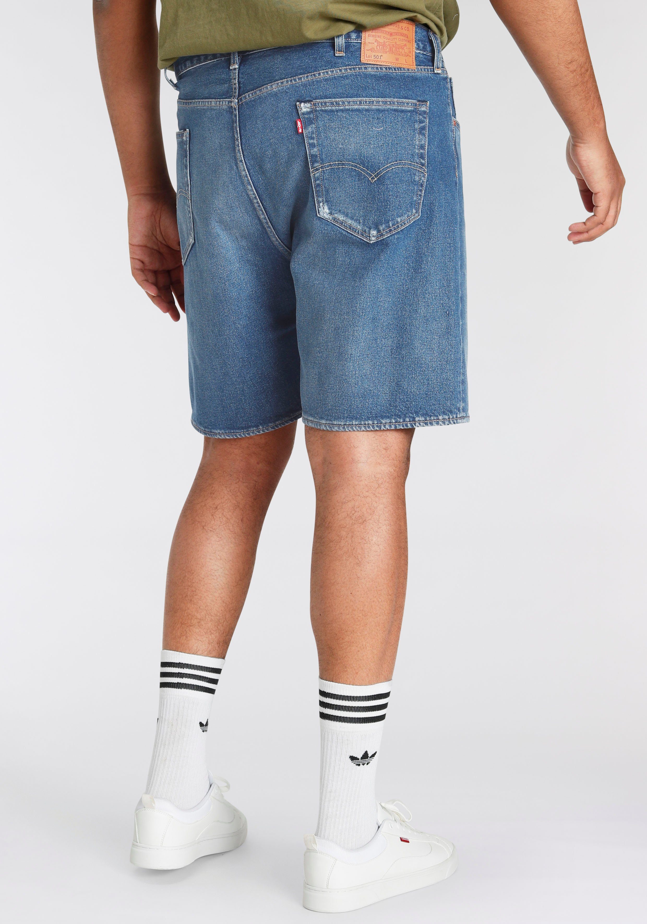 Levi's® Plus Jeansbermuda 501 HEMMED SHORTS met stretchaandeel