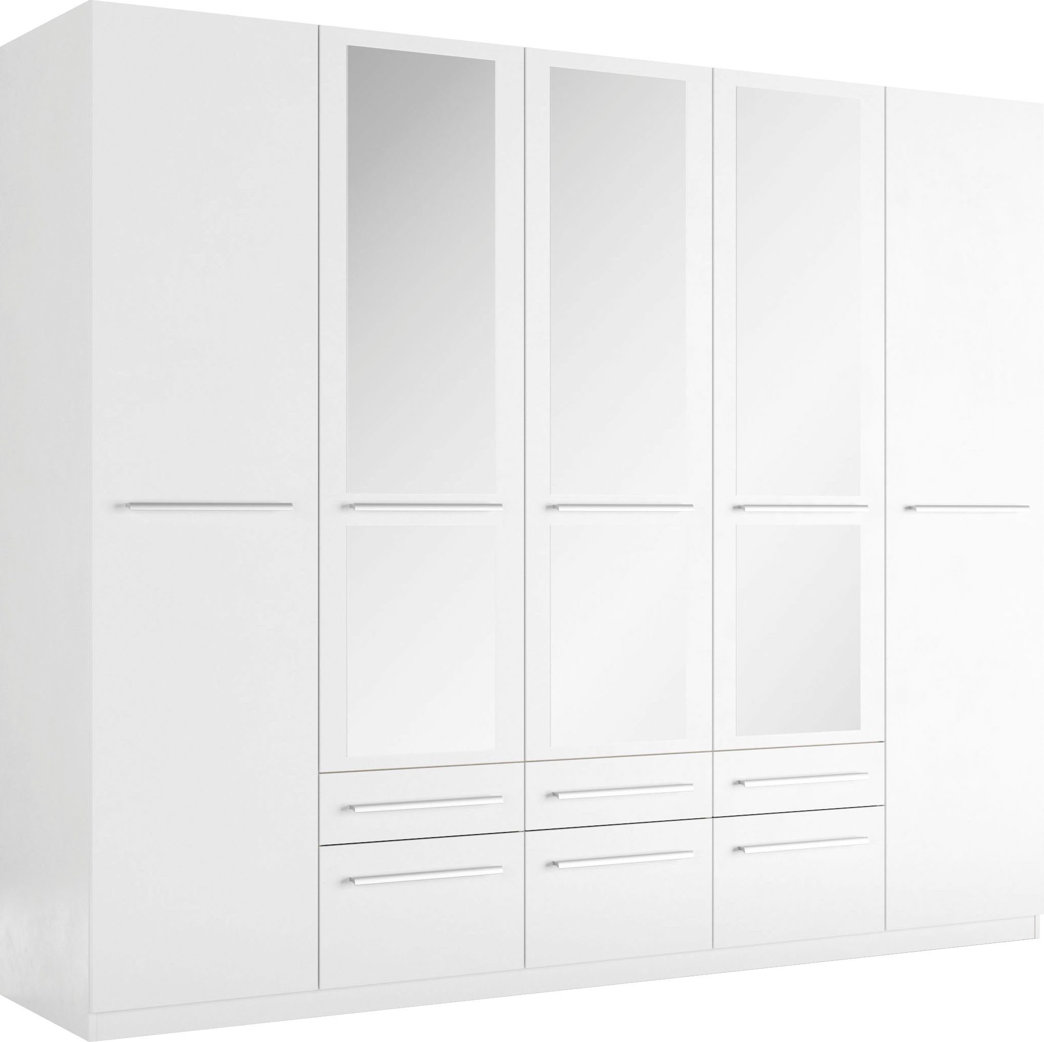 priess Kledingkast Kast garderobe waskast Barcelona in 5 breedtes veel opbergruimte, ruime lades, met spiegel, made in germany