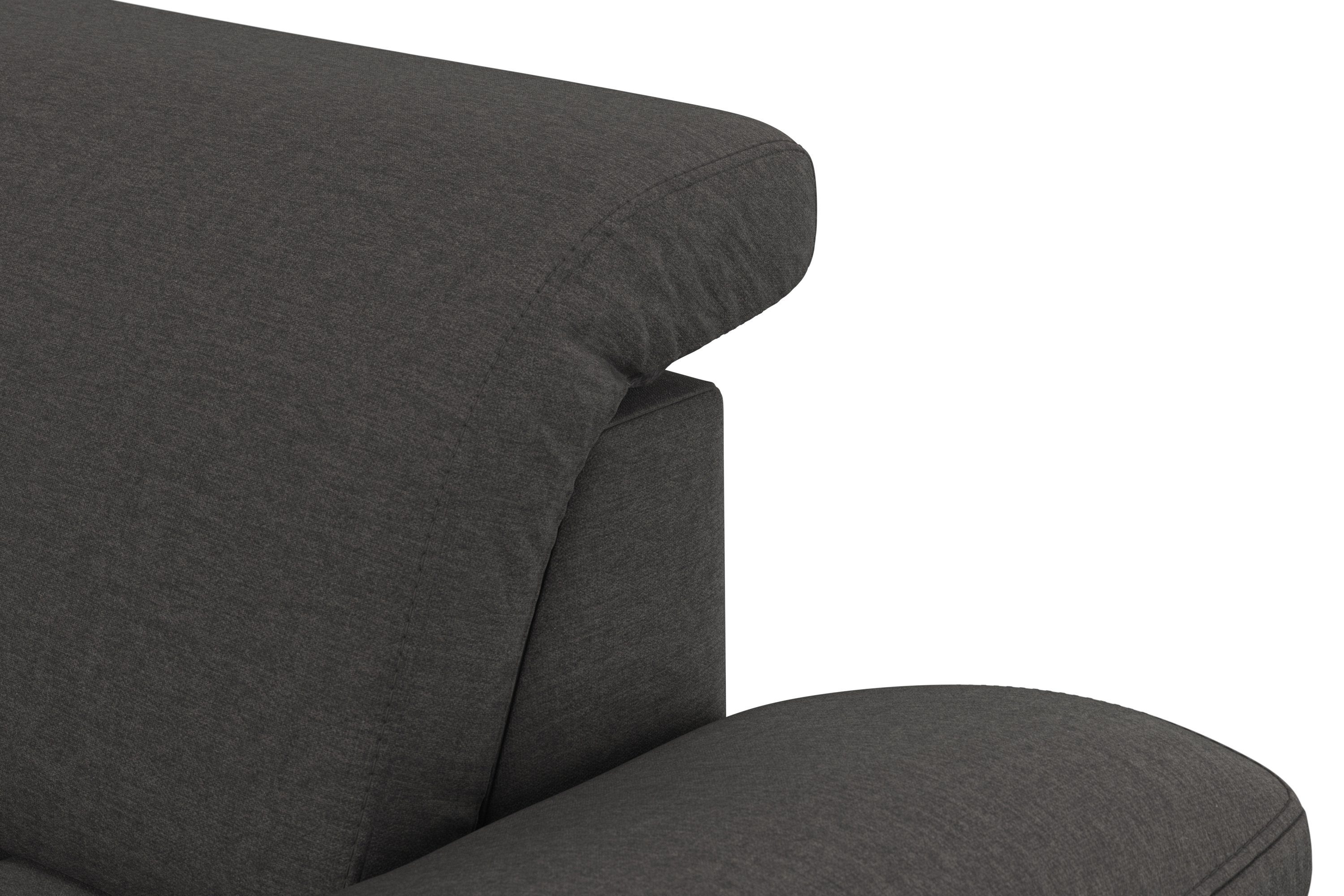 sit&more Hoekbank Cool L-vorm naar keuze met verstelbare hoofdsteun en uittrekzitting, motorisch