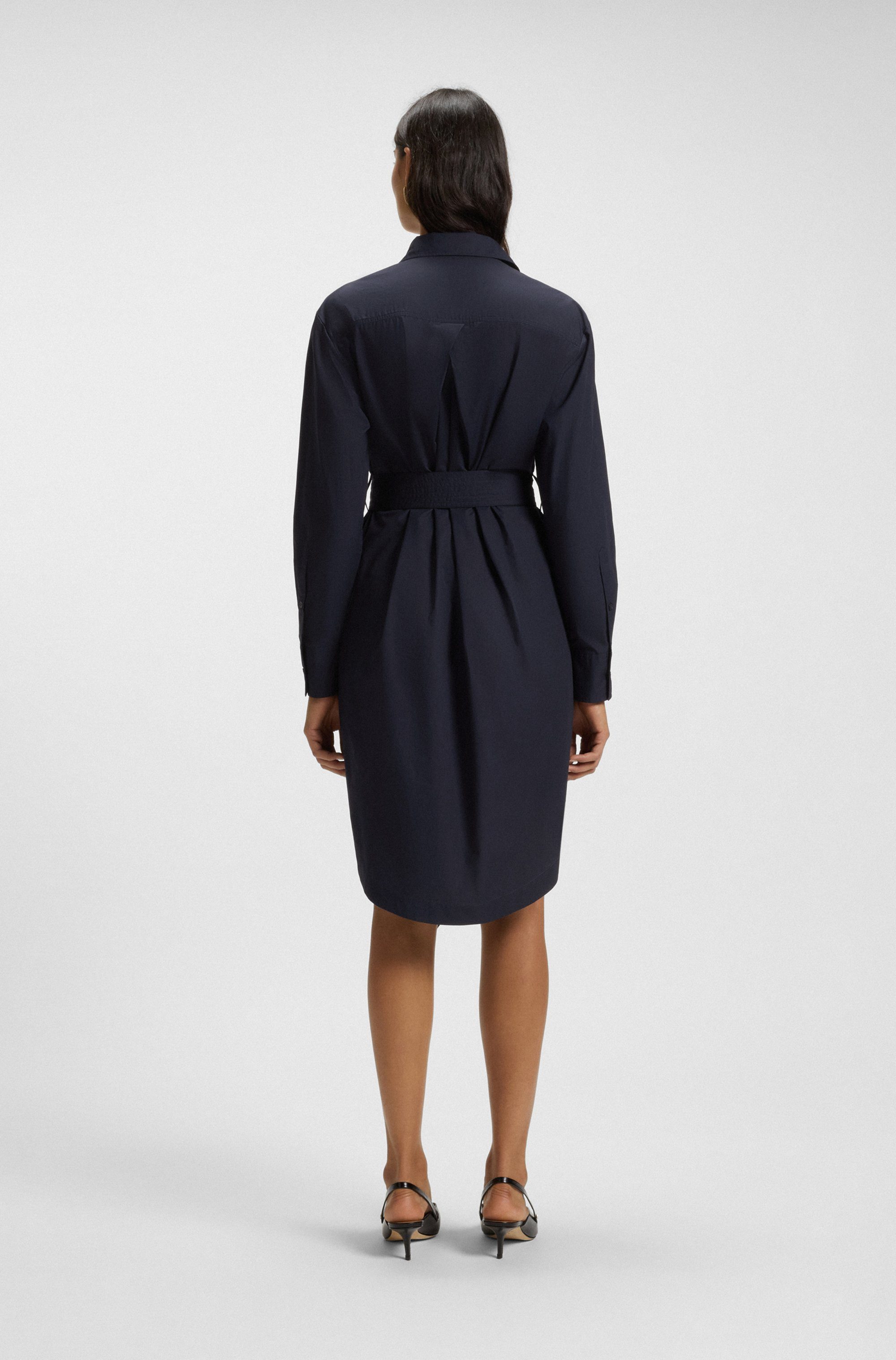 Boss Orange Jurk met overhemdkraag Delegant Premium Damesmode