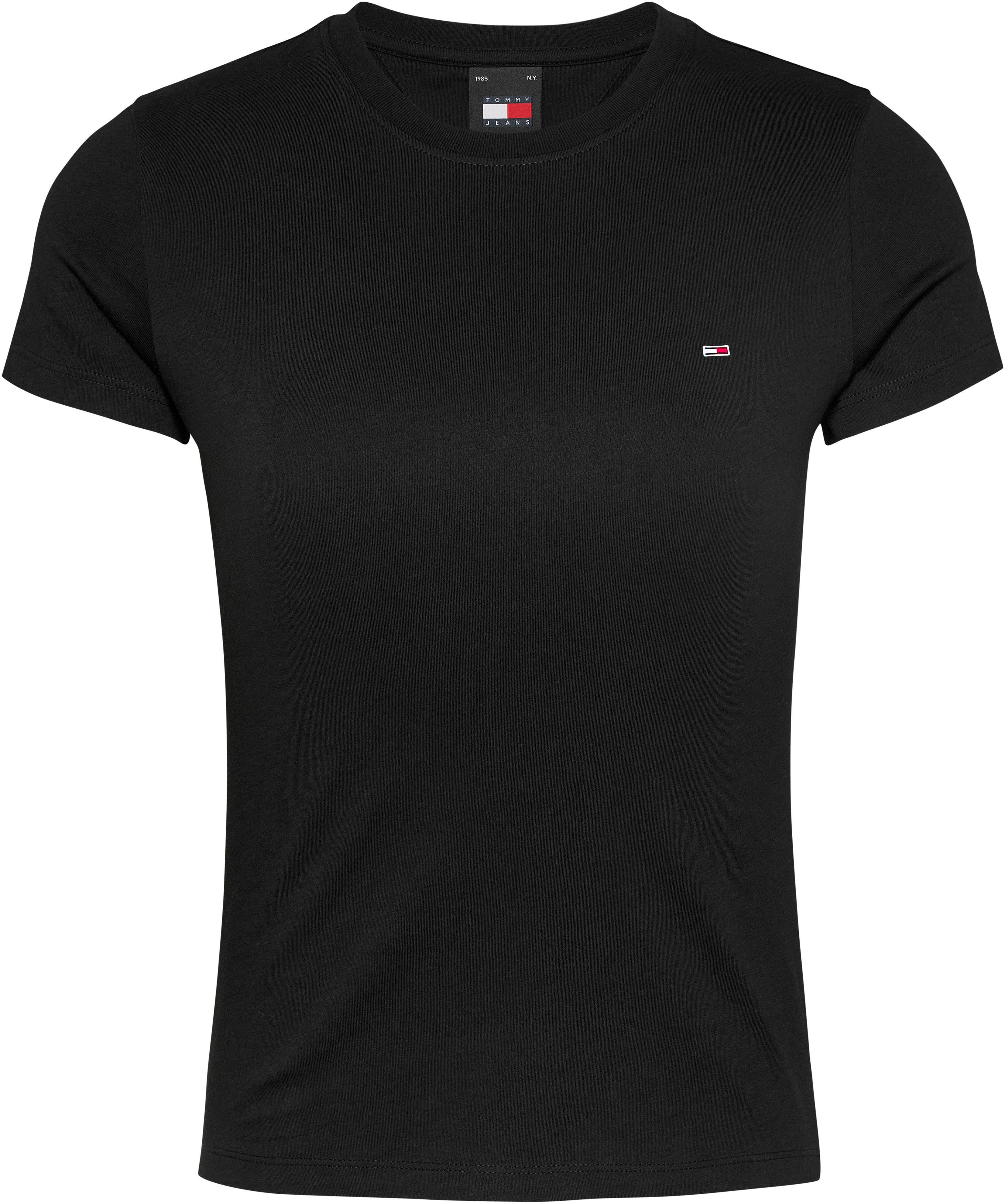 TOMMY JEANS T-shirt Tjw 2Pack Slim Linear Tee met logo-opdruk in effen kleur (Set van 2)