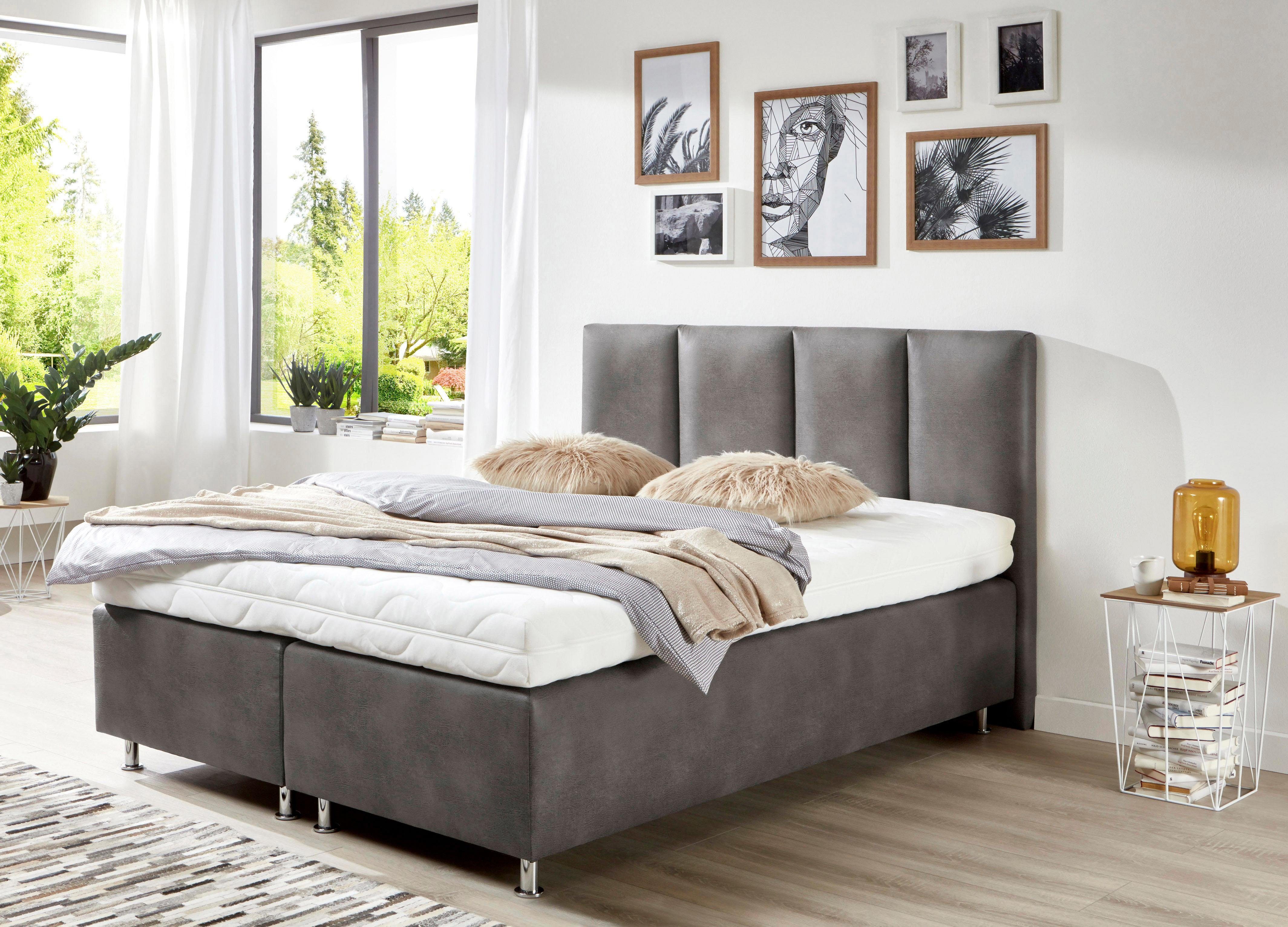 Westfalia Polsterbetten Boxspring boxsprings grijs