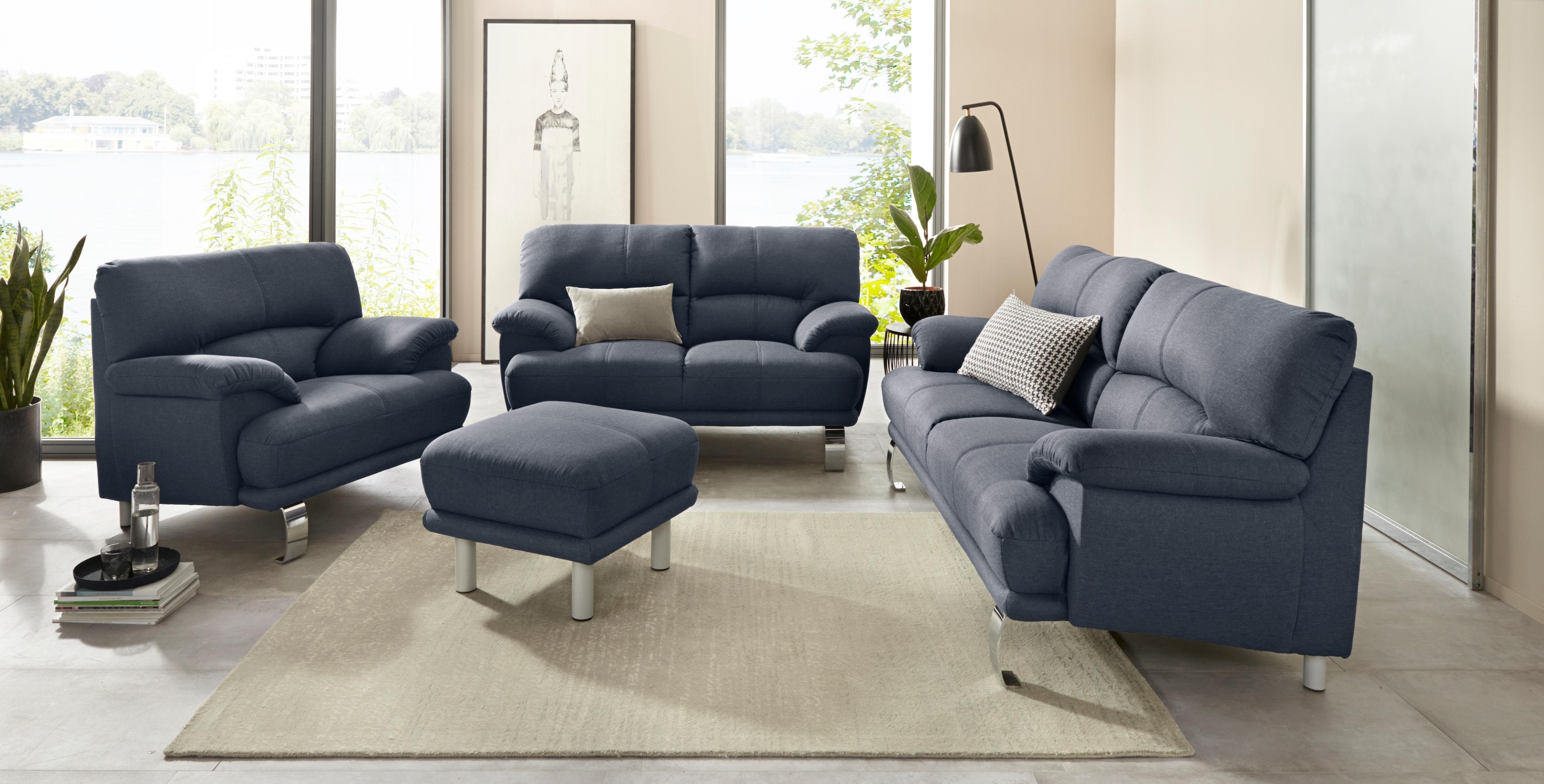 TRENDMANUFAKTUR Fauteuil Cecilia II, loungestoel in Italiaans design (set)