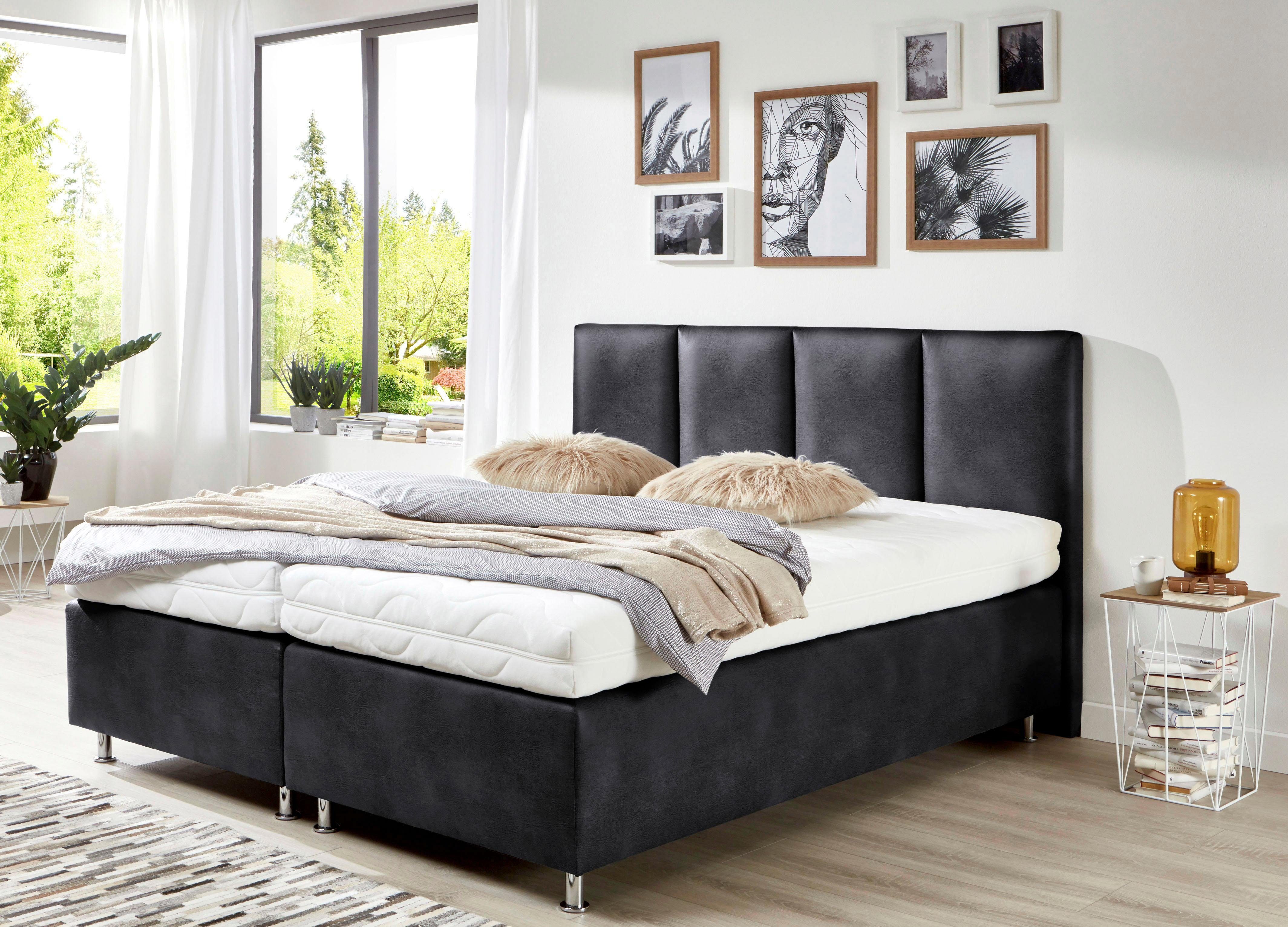 Westfalia Polsterbetten Boxspring boxsprings zwart