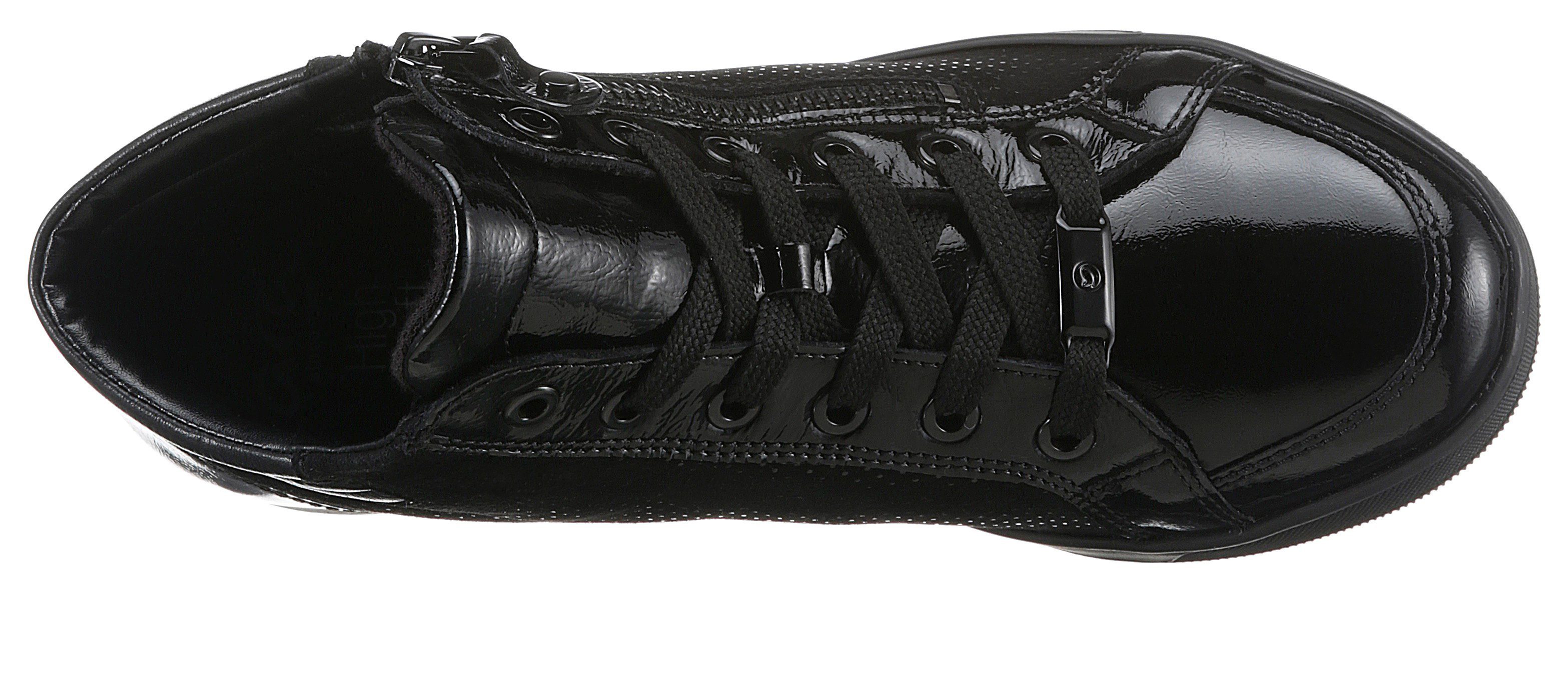 Ara Hoge veterschoenen Rome in materiaalmix, g-breedte = wijd