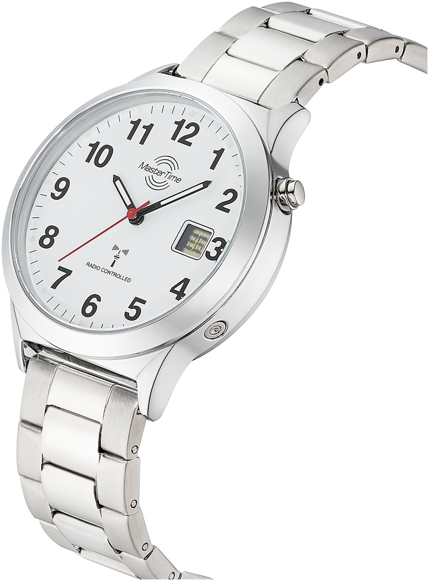 MASTER TIME Radiografisch horloge Quartz horloge, polshorloge, herenhorloge, roestvrijstalen band, analoog, digitaal