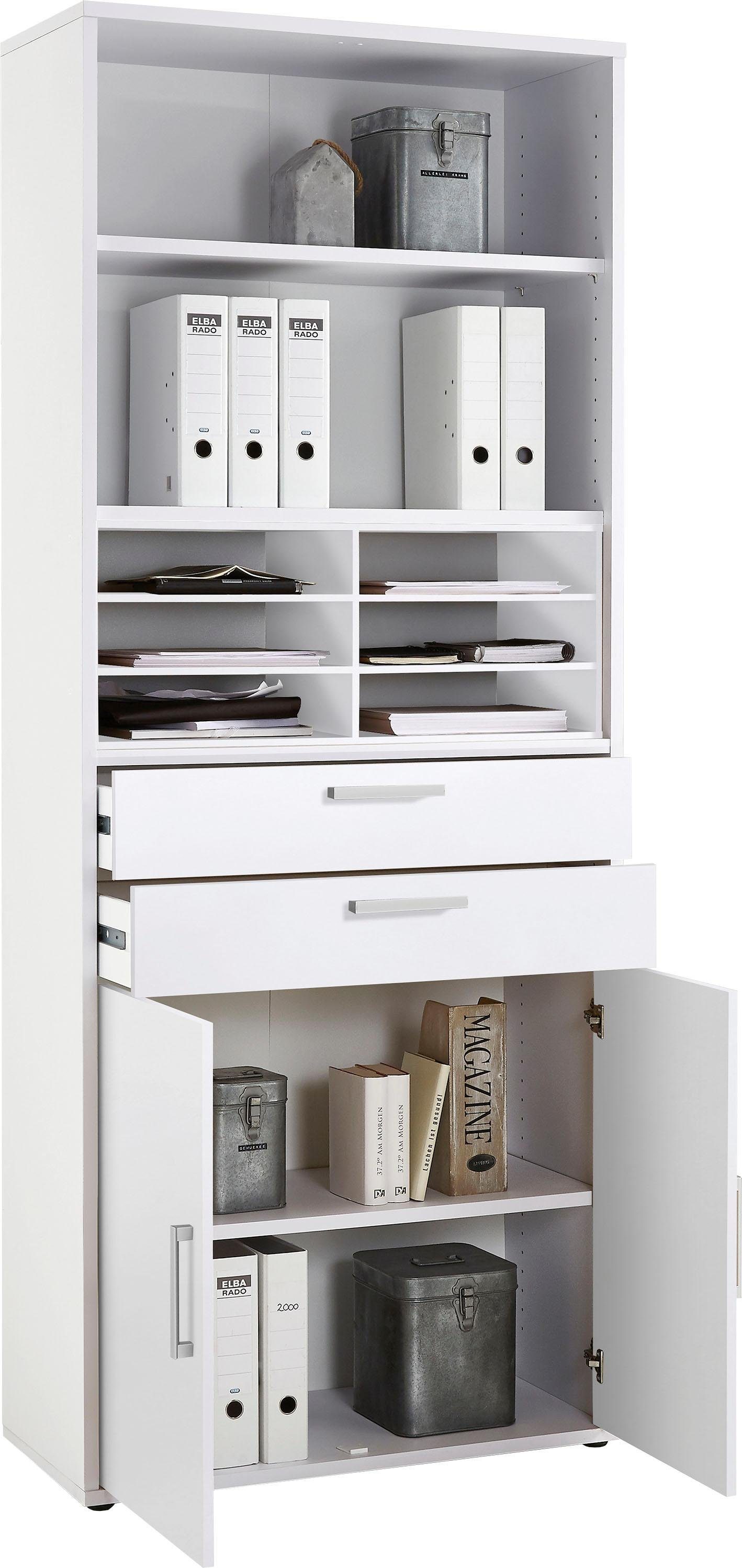 FMD Ordnerrek Calvi Modulaire kast open, deuren en laden apart bestelbaar