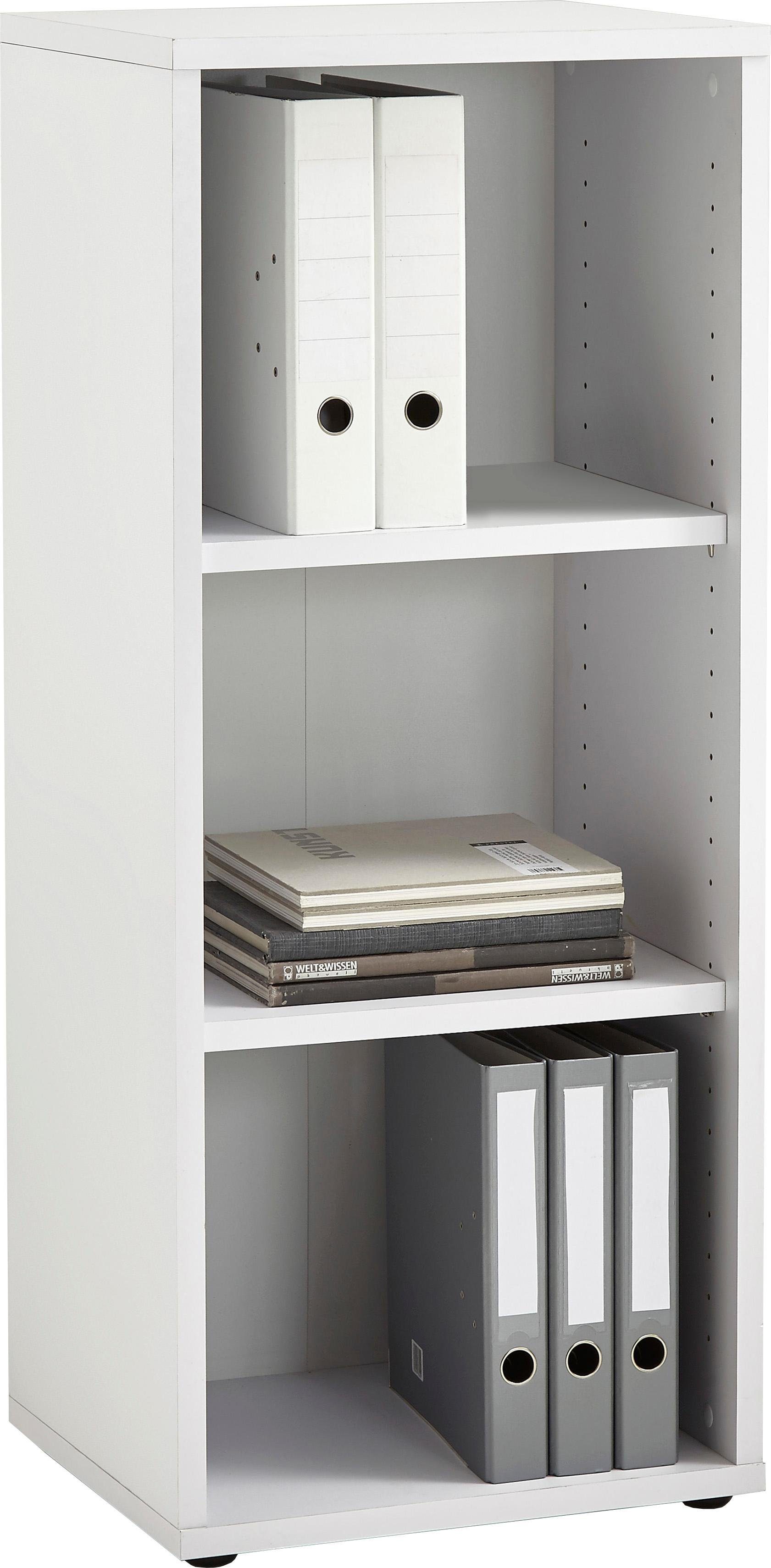 FMD Ordnerrek Calvi boekenkasten maat 47x40x111 cm wit