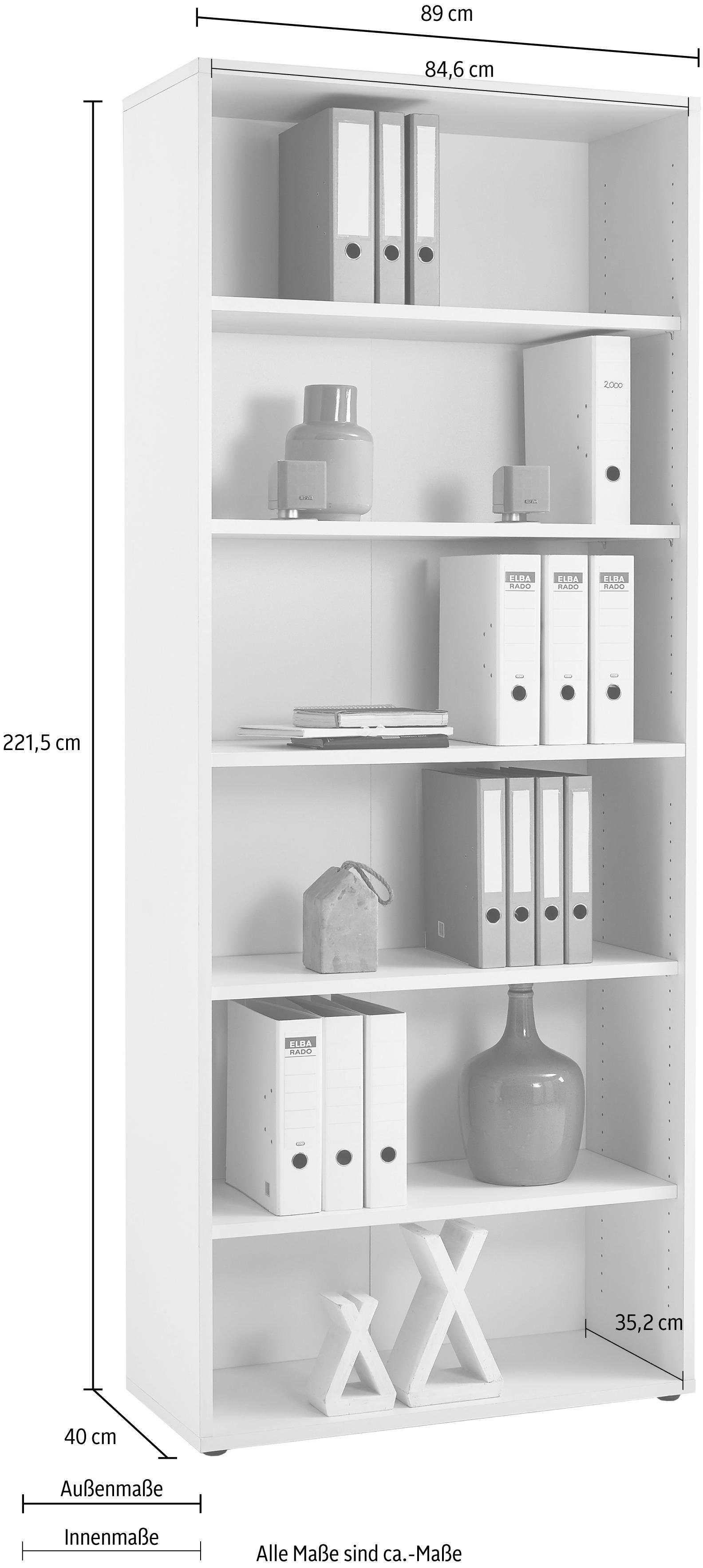 FMD Ordnerrek Calvi Modulaire kast open, deuren en laden apart bestelbaar