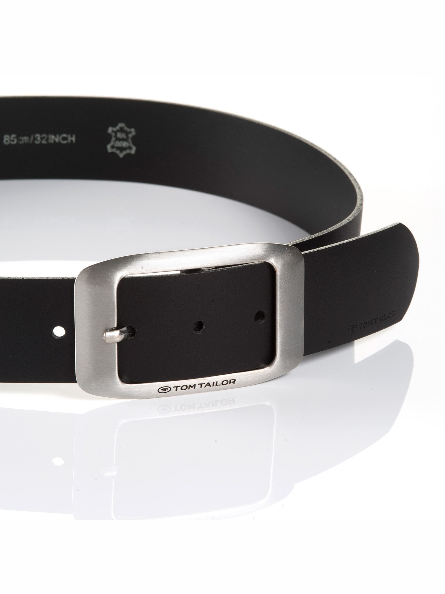 Tom Tailor Leren riem TTAMY 4 cm brede damesriem, modieus veelzijdig