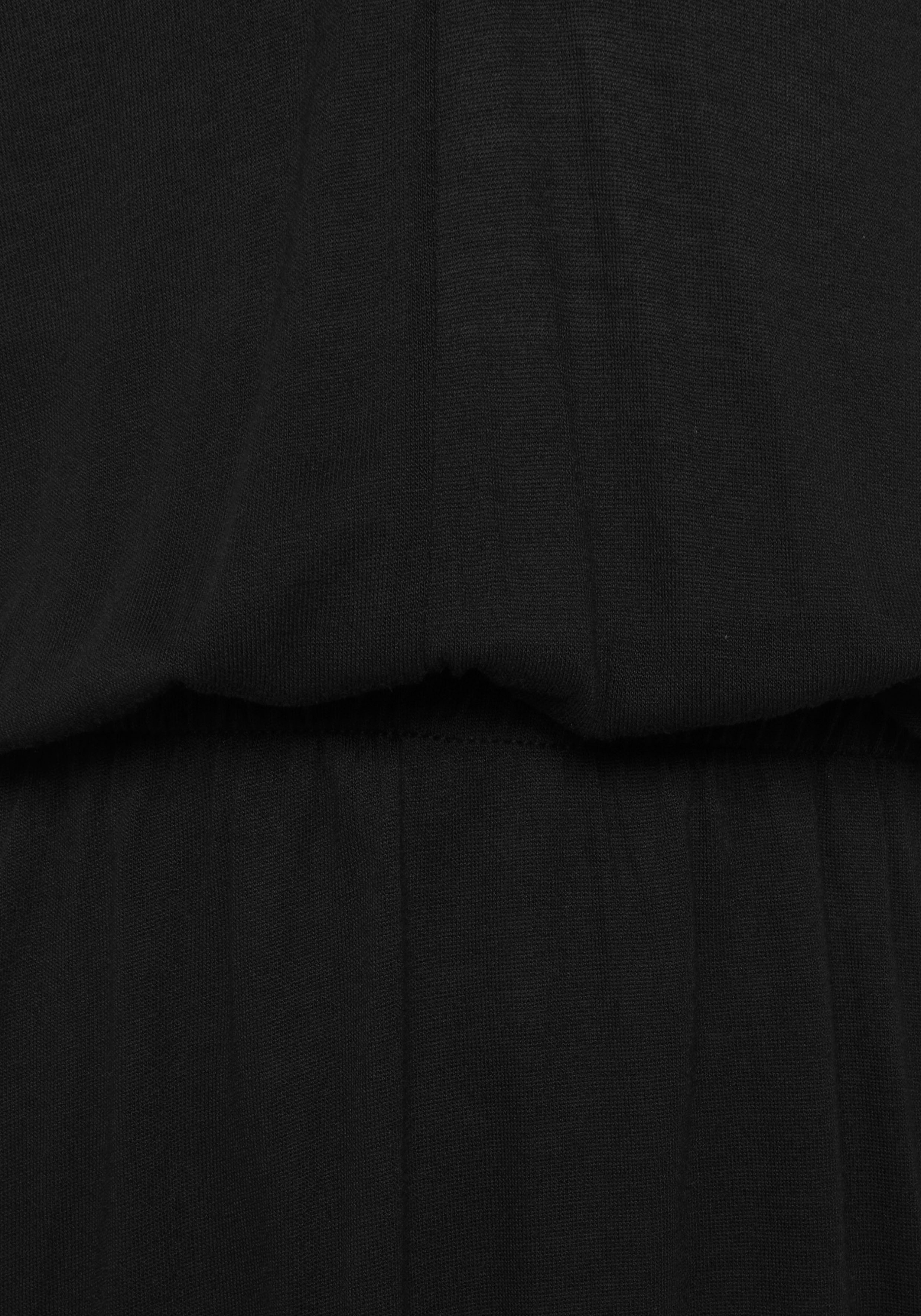 Buffalo Maxi-jurk met sierbandjes en split, zomerjurk, strandjurk