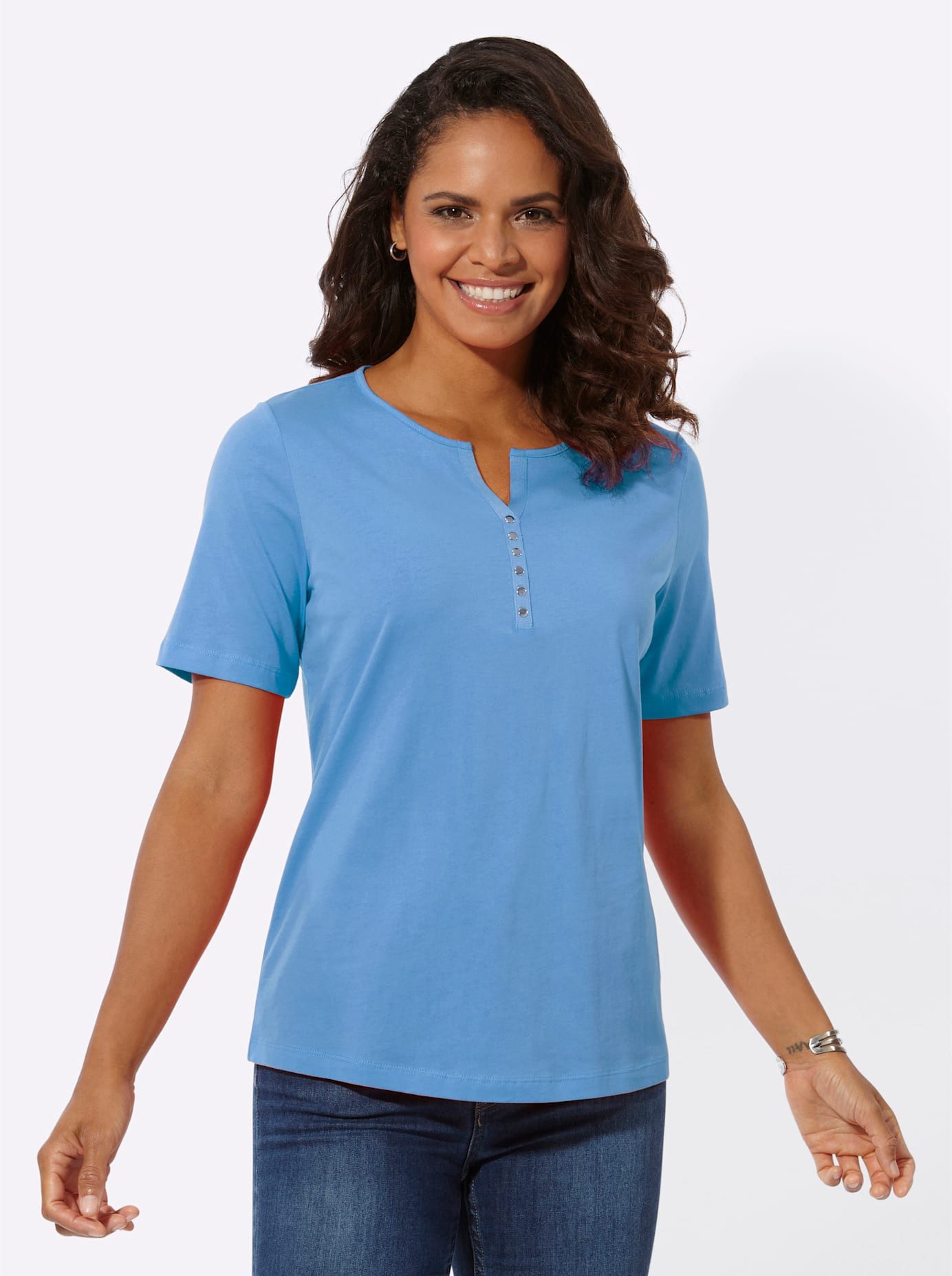 Casual Looks Shirt met ronde hals Shirt (1-delig)