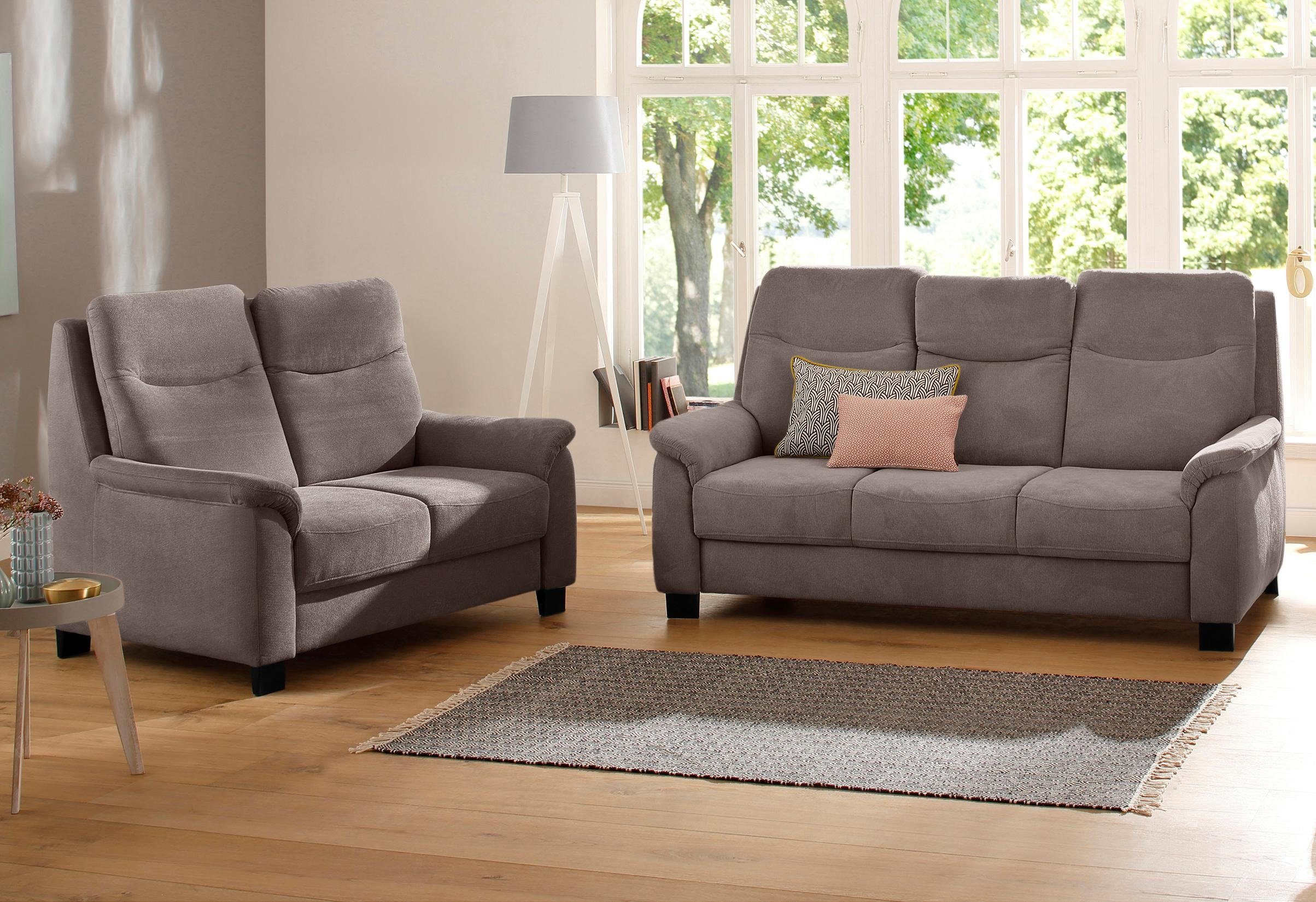 Home affaire Zithoek Boccaccio met binnenvering, incl. verstelbare hoofdsteun grijs, zithoeken