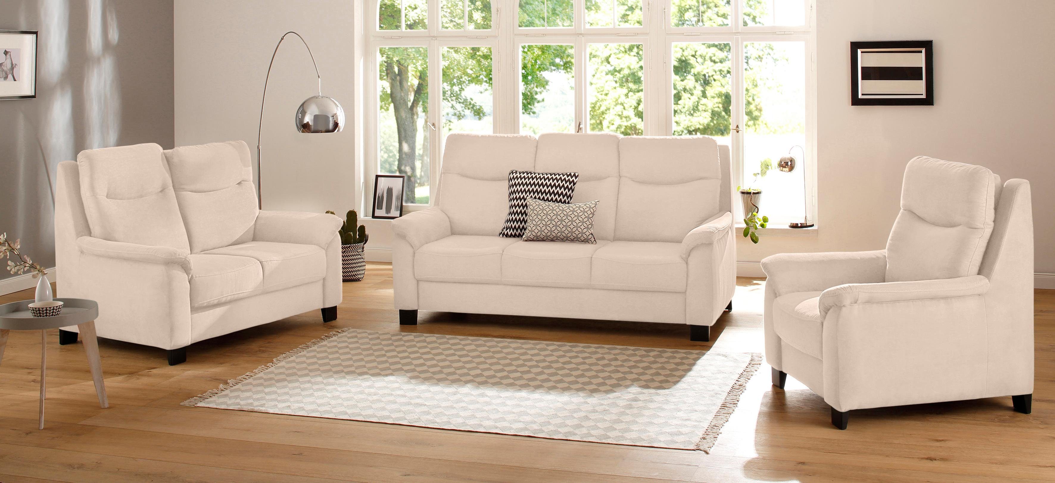 Home affaire Fauteuil Boccaccio met binnenvering, incl. verstelbare hoofdsteun (set)