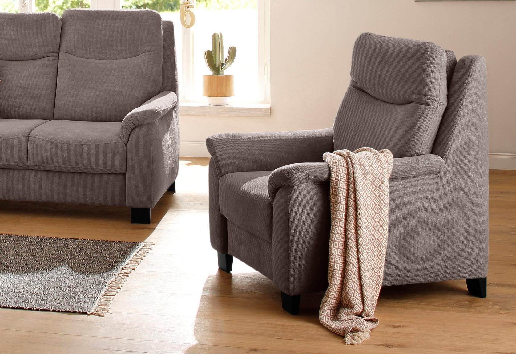 Home affaire Fauteuil Bocca met binnenvering, incl. verstelbare hoofdsteun