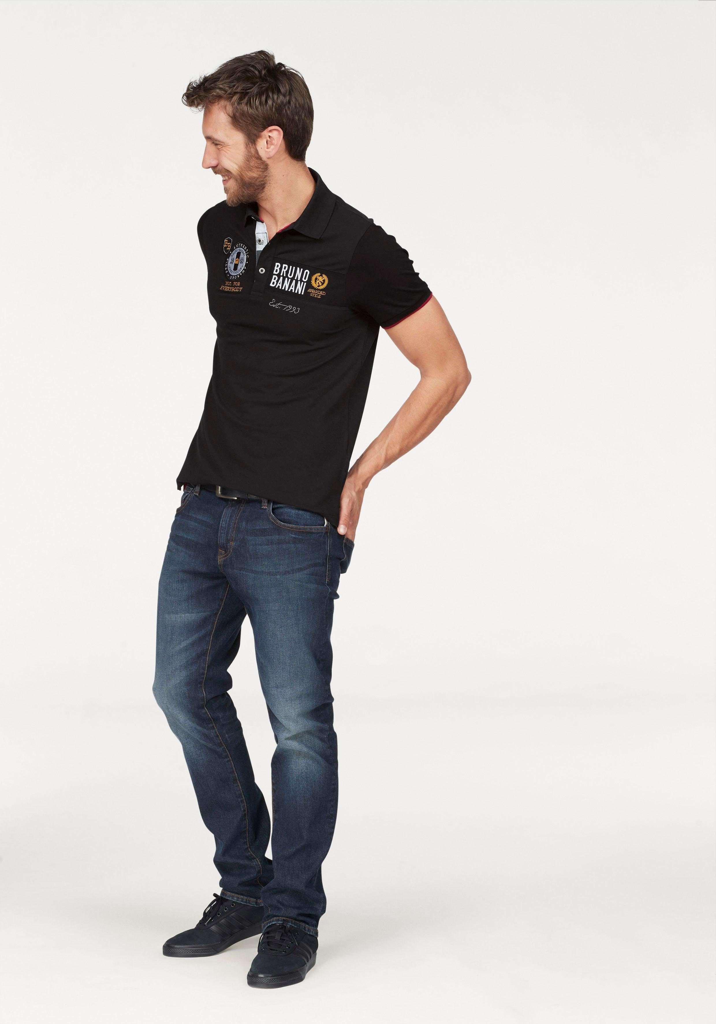 Bruno Banani Poloshirt Korte mouwen, lichaamsnauwkeurige pasvorm, effen, polokraag