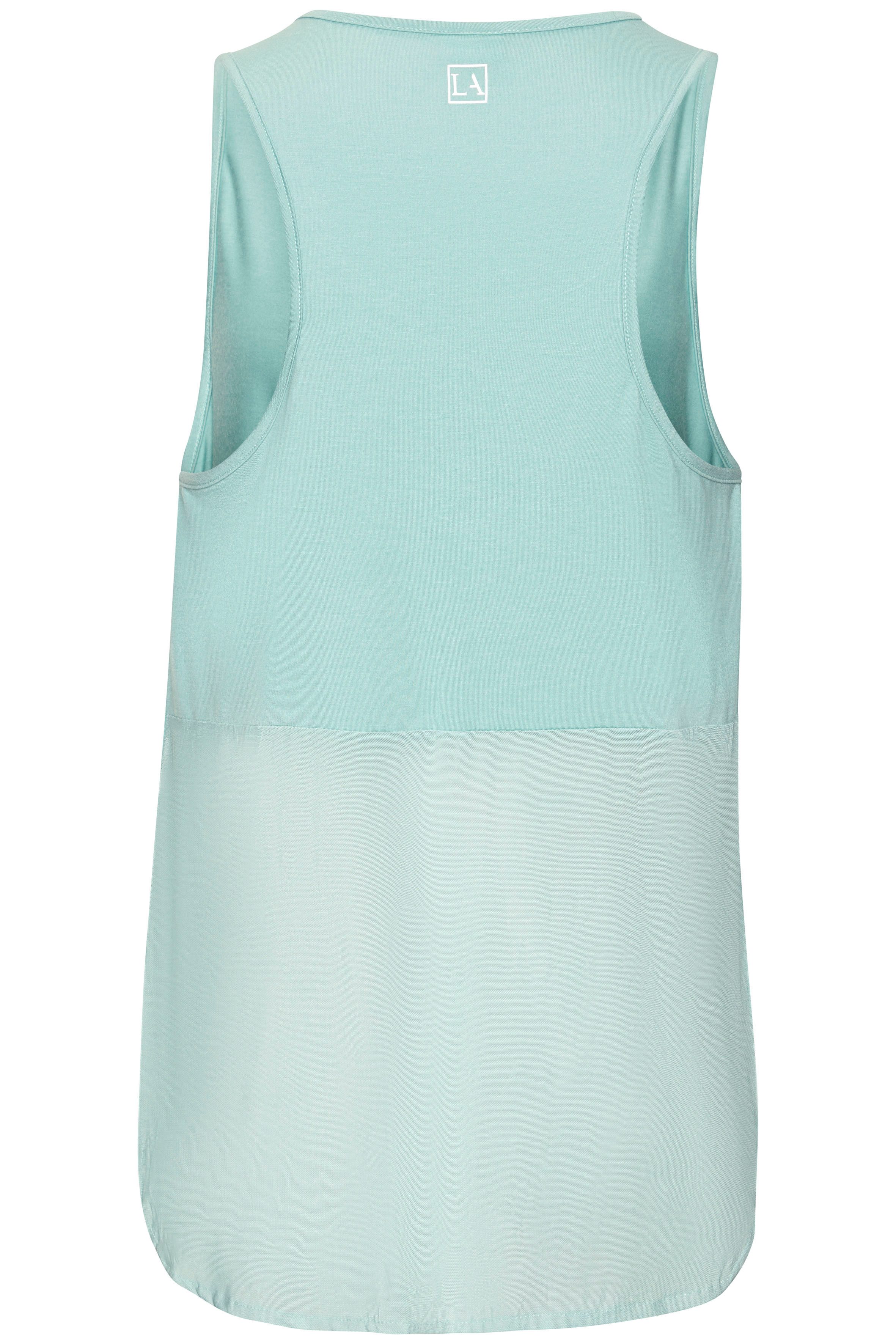 active by Lascana Tanktop Sporttop met mesh inzet en racerback