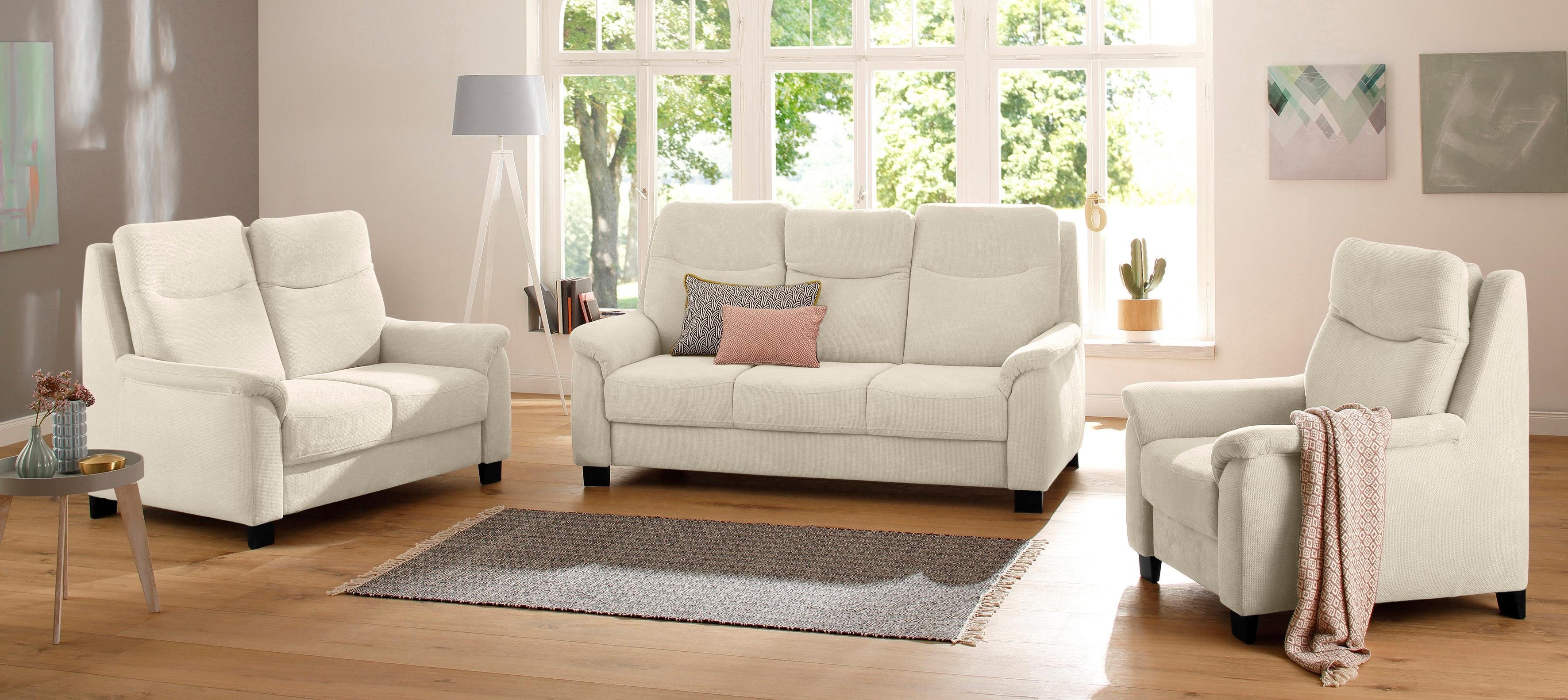 Home affaire Fauteuil Boccaccio met binnenvering, incl. verstelbare hoofdsteun (set)