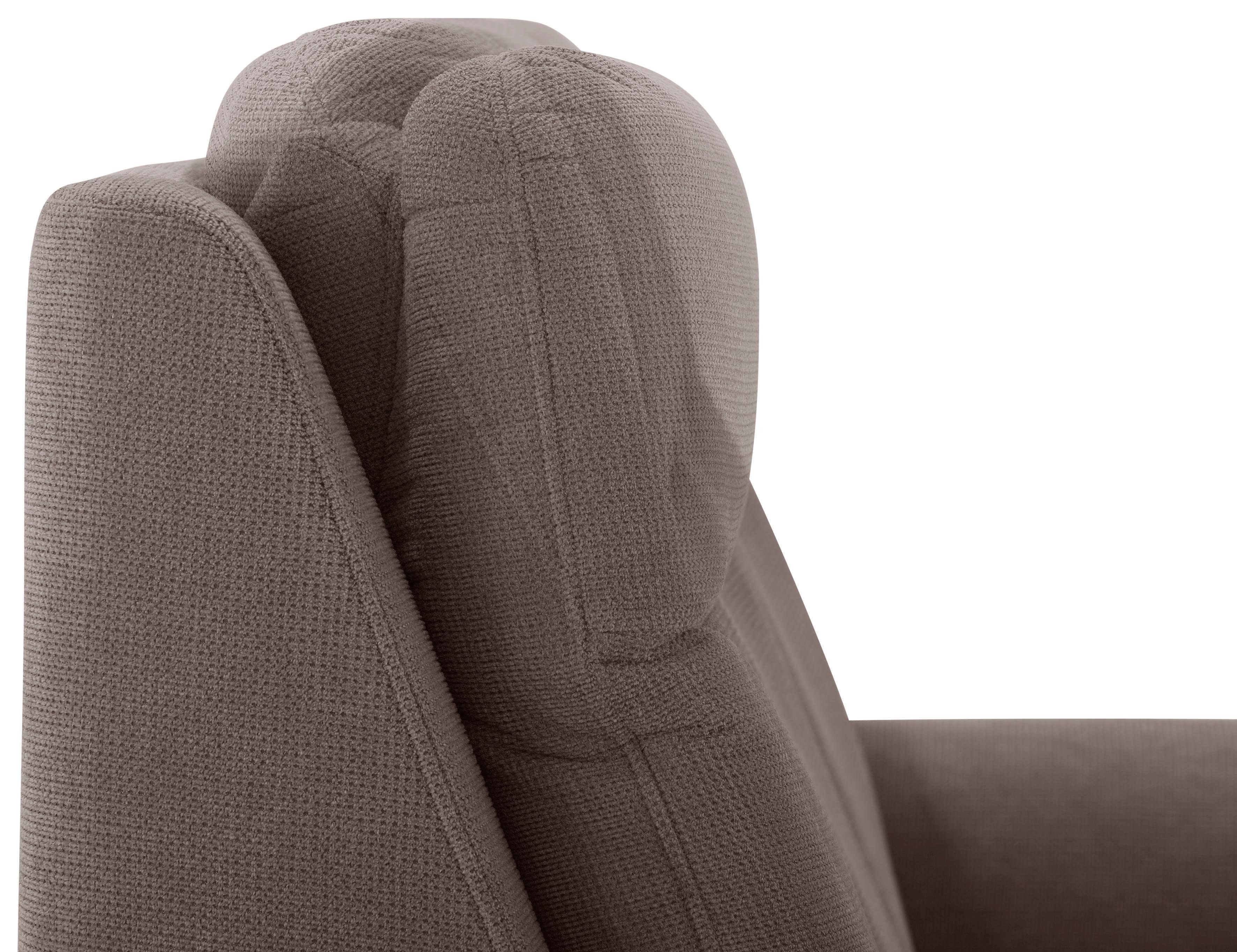 Home affaire Fauteuil Boccaccio met binnenvering, incl. verstelbare hoofdsteun (set)